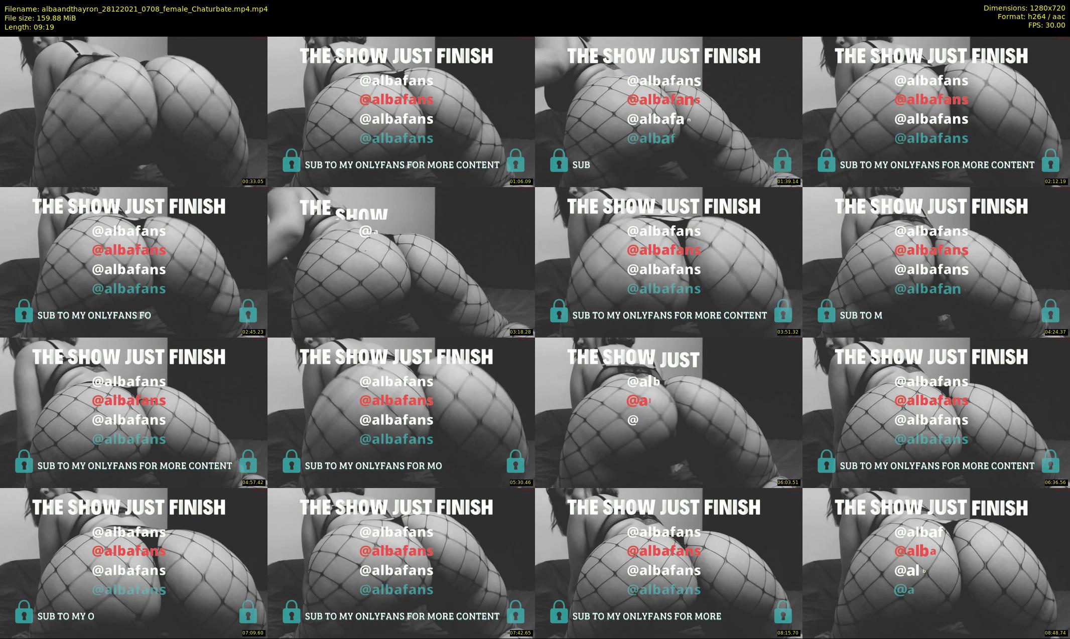 albaandthayron — 10 minute Chaturbate couple cam show recording, 720p, Dec 28, 2021