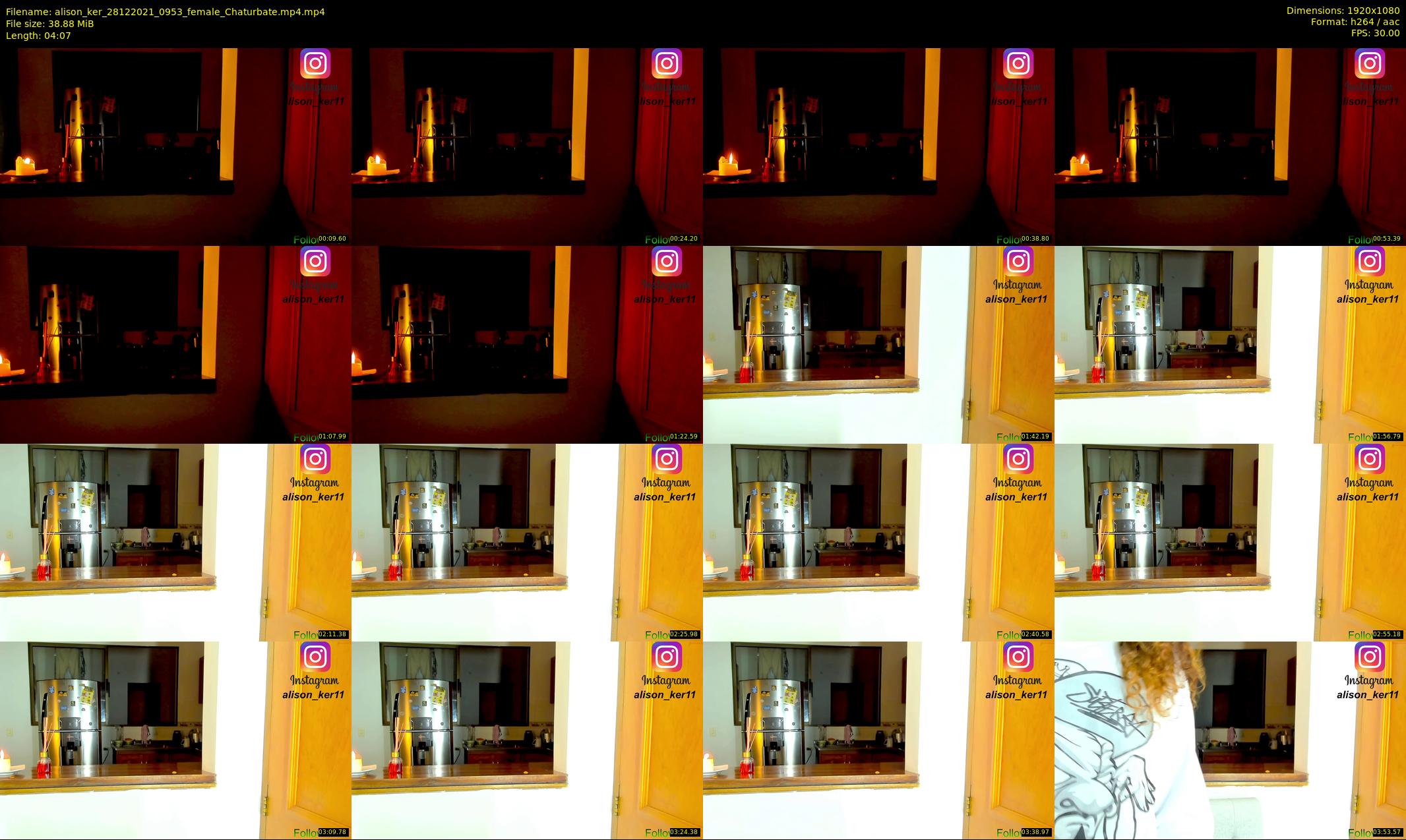 alison_ker — 5 minute Chaturbate female cam show recording, 1080p, Dec 28, 2021