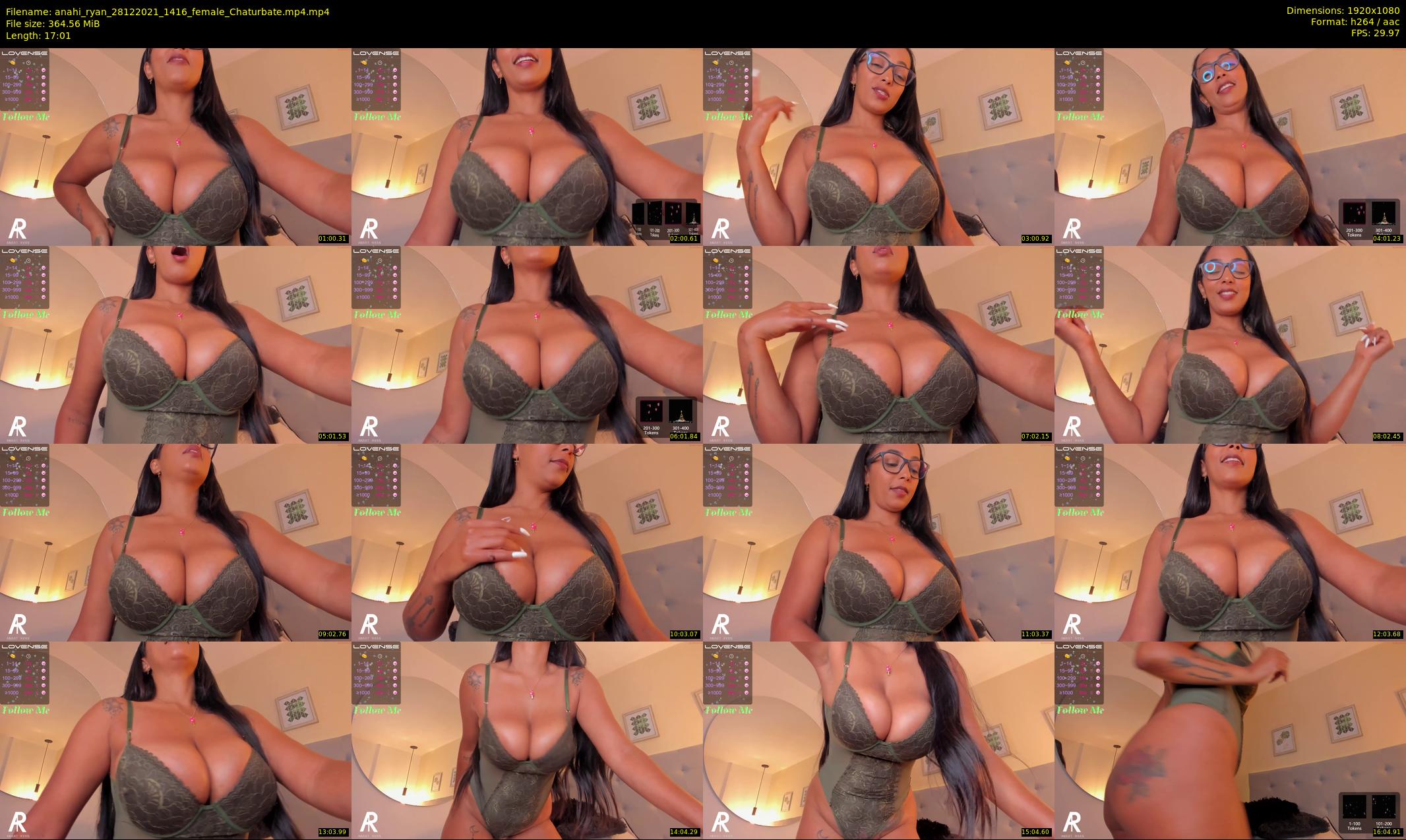anahi_ryan — 18 minute Chaturbate female cam show recording, 1080p, Dec 28, 2021