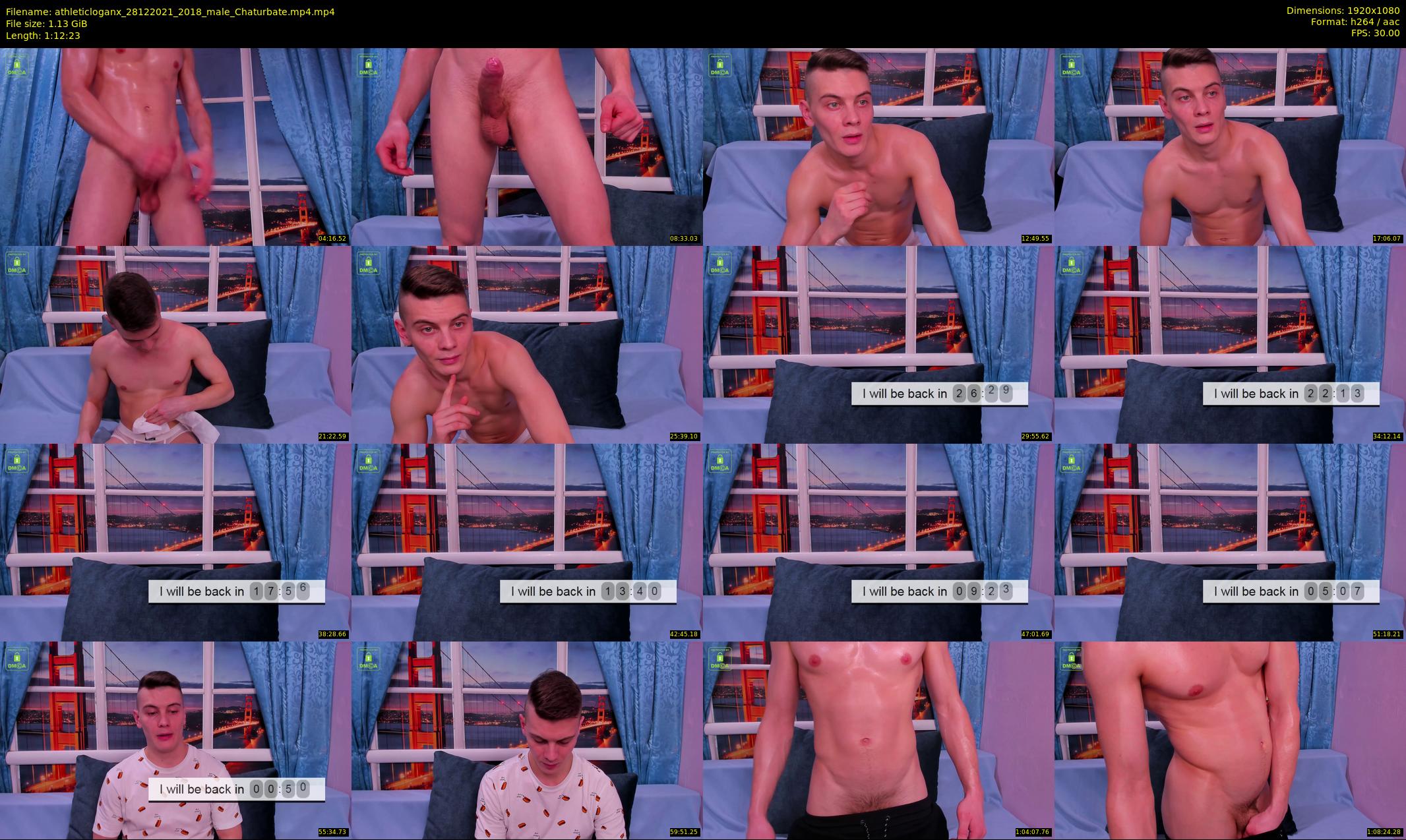 athleticloganx — 73 minute Chaturbate male cam show recording, 1080p, Dec 28, 2021