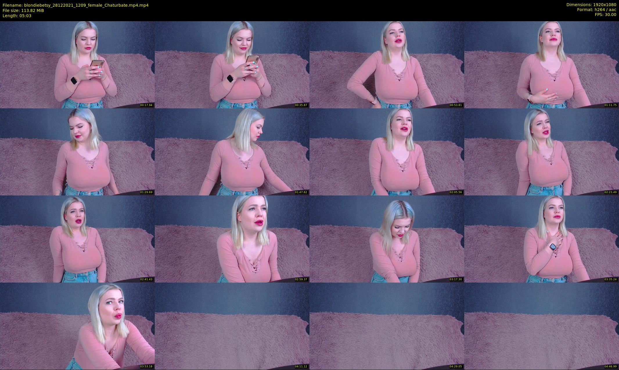 blondiebetsy — 6 minute Chaturbate female cam show recording, 1080p, Dec 28, 2021
