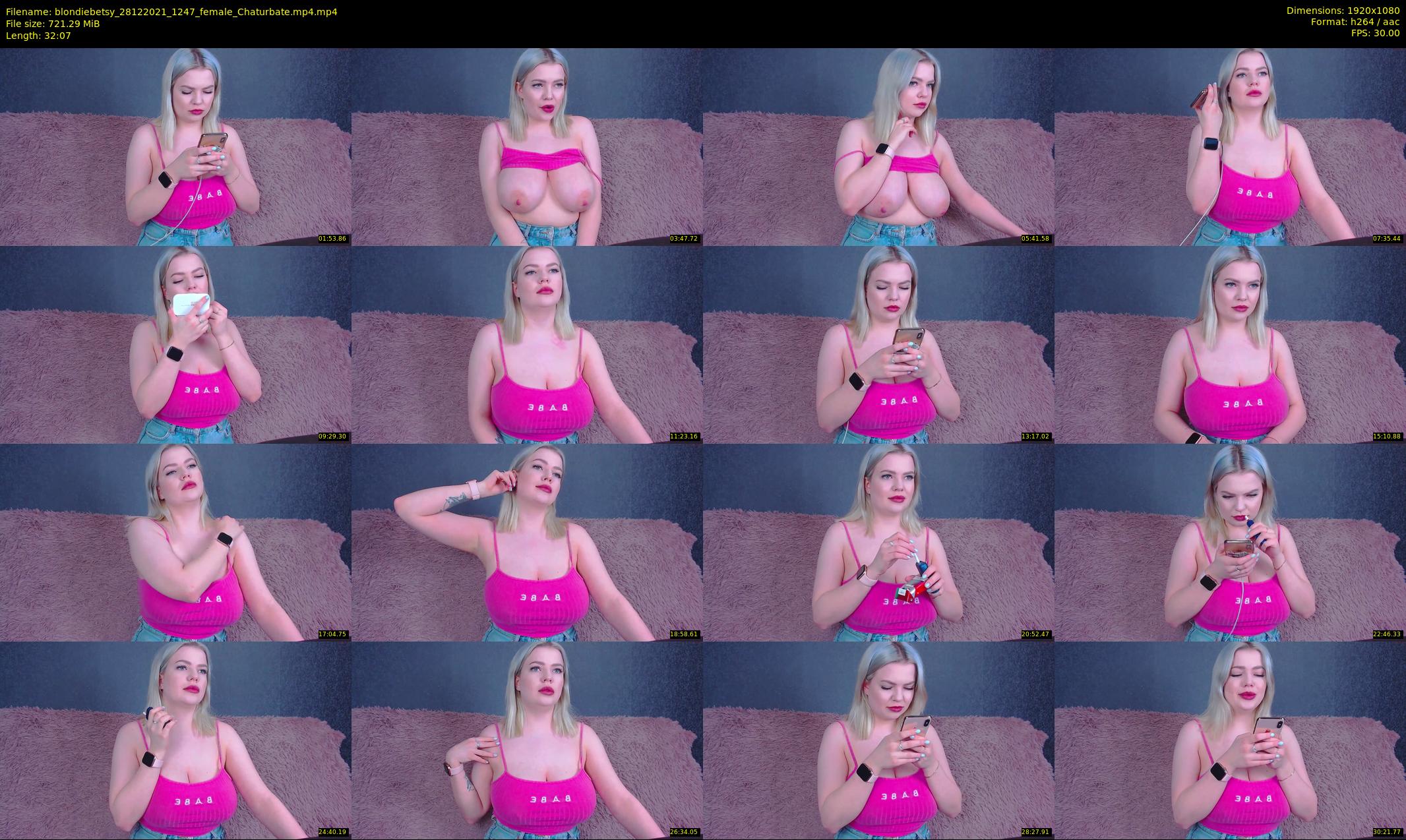 blondiebetsy — 33 minute Chaturbate female cam show recording, 1080p, Dec 28, 2021