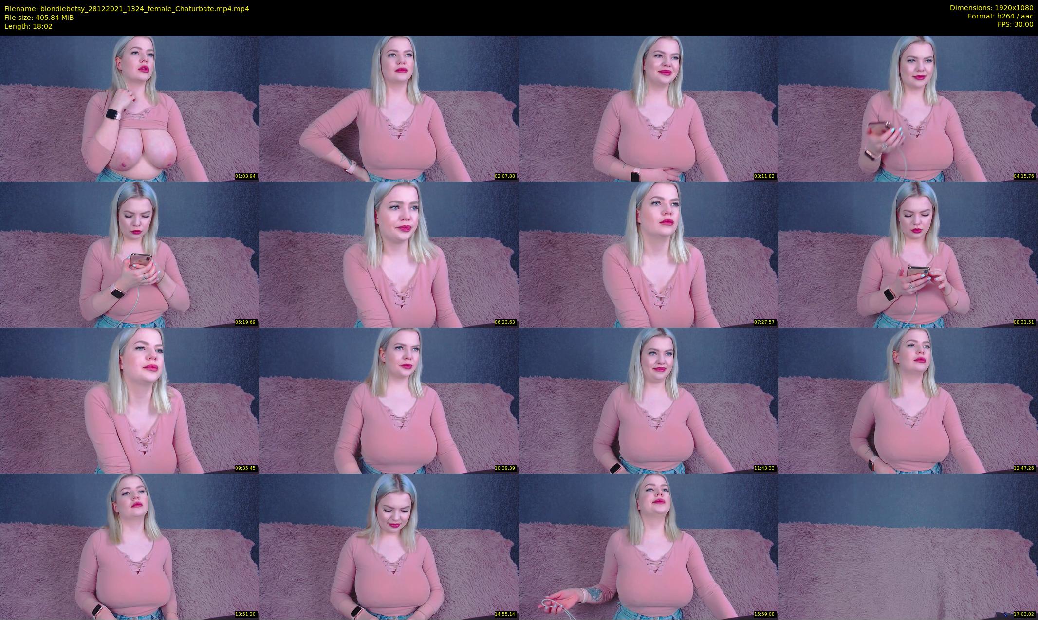 blondiebetsy — 19 minute Chaturbate female cam show recording, 1080p, Dec 28, 2021