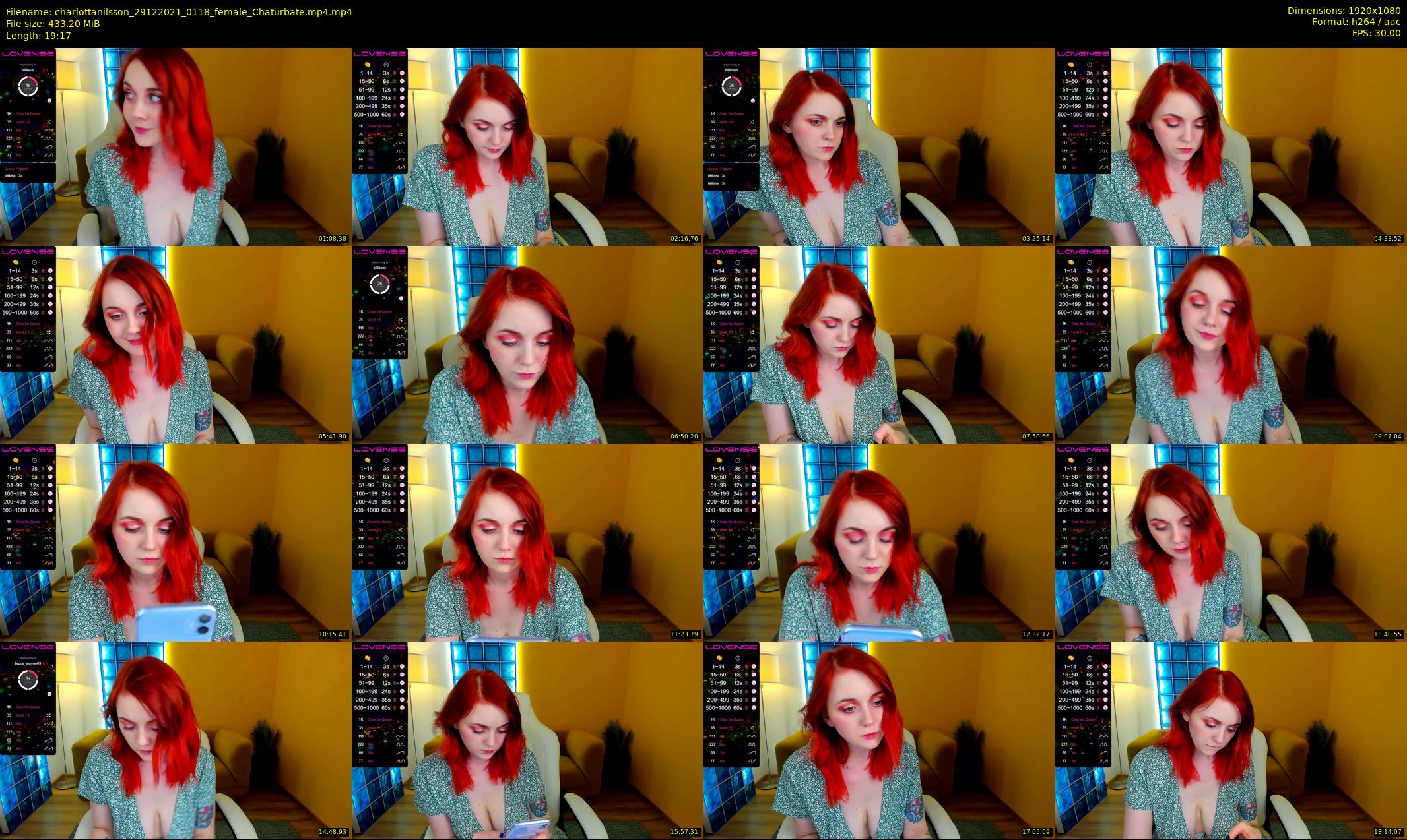 charlottanilsson — 20 minute Chaturbate female cam show recording, 1080p, Dec 29, 2021