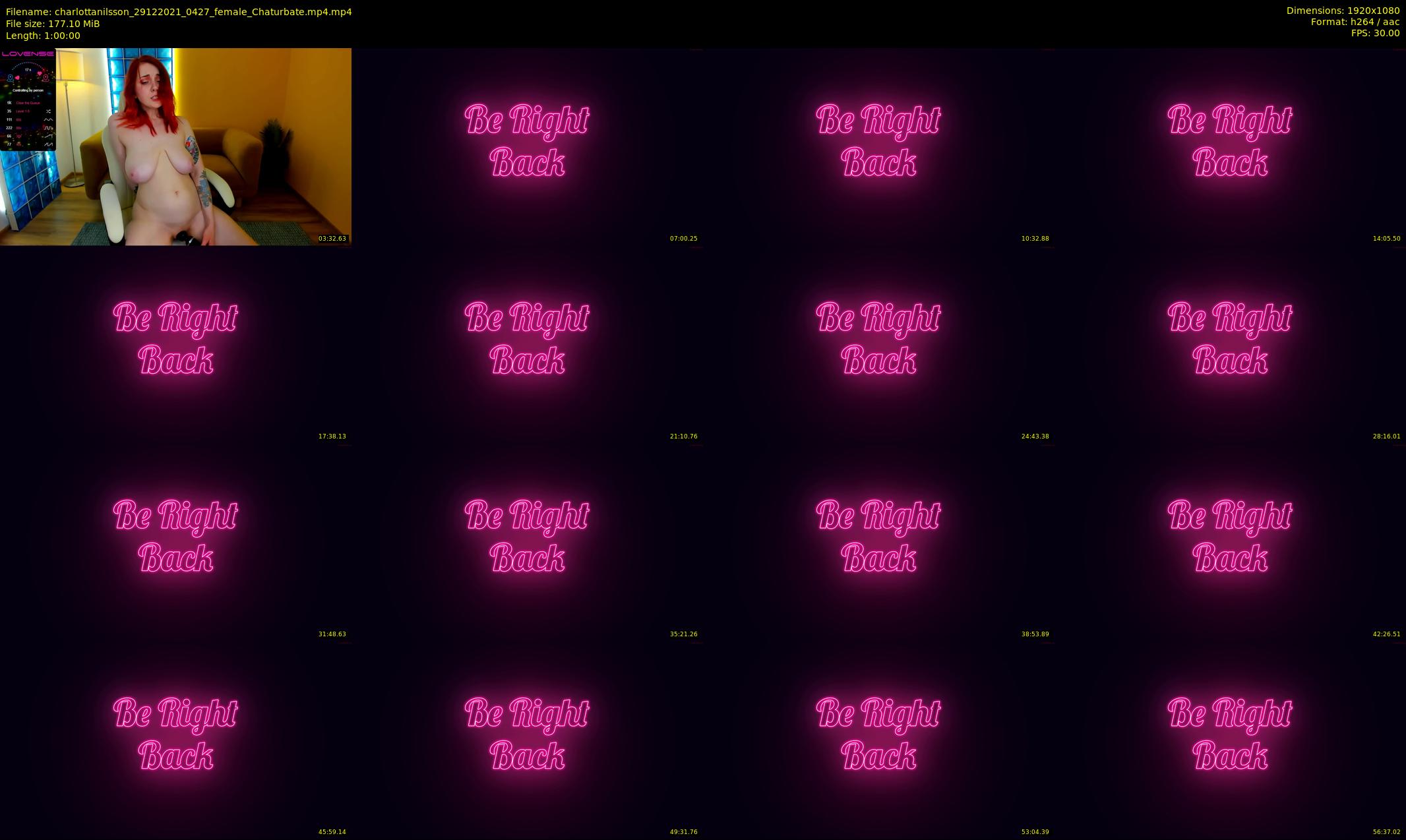 charlottanilsson — 60 minute Chaturbate female cam show recording, 1080p, Dec 29, 2021
