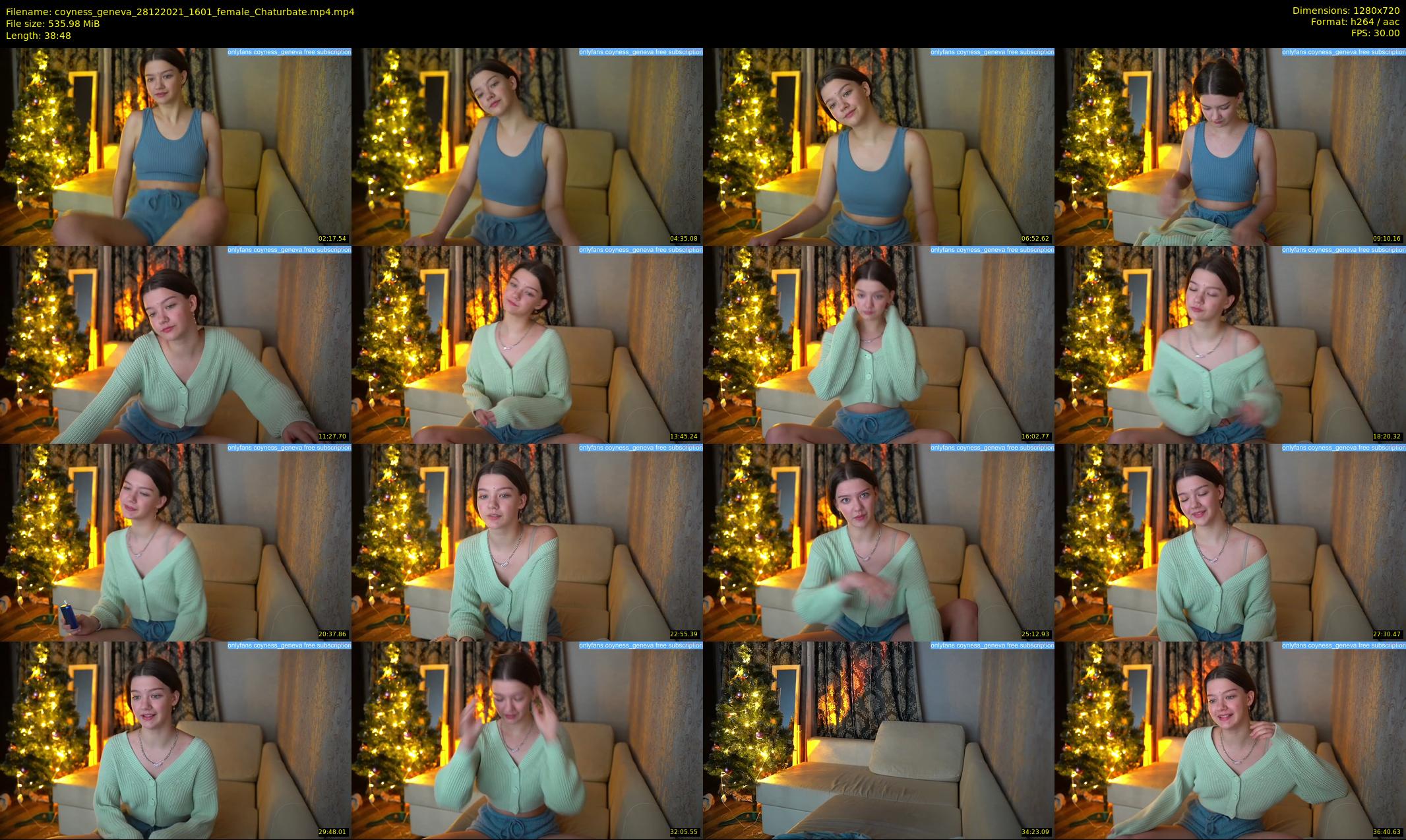 coyness_geneva — 39 minute Chaturbate female cam show recording, 720p, Dec 28, 2021