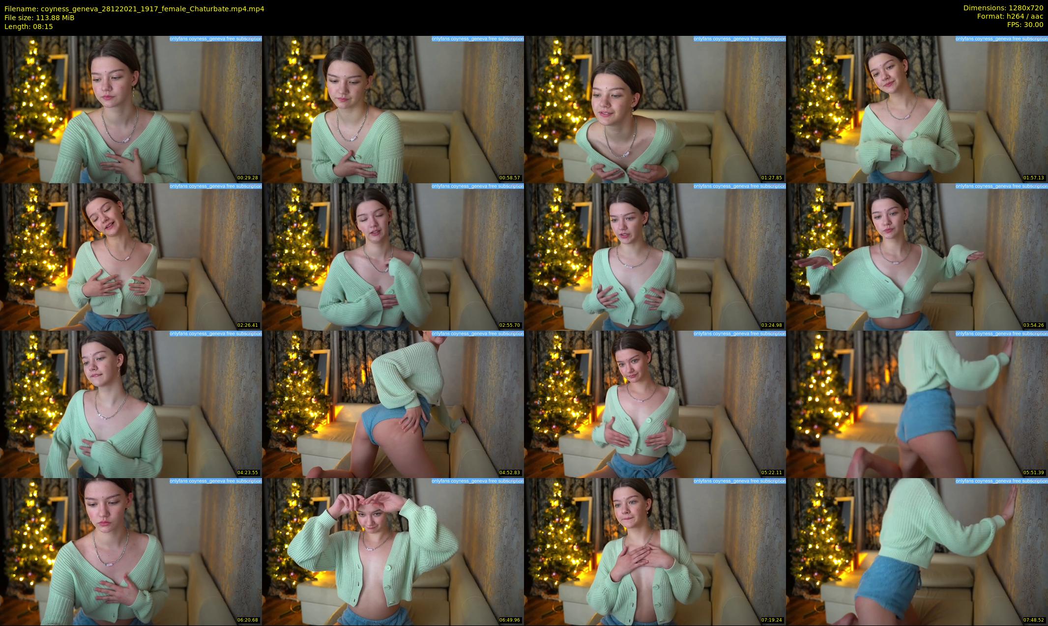 coyness_geneva — 9 minute Chaturbate female cam show recording, 720p, Dec 28, 2021