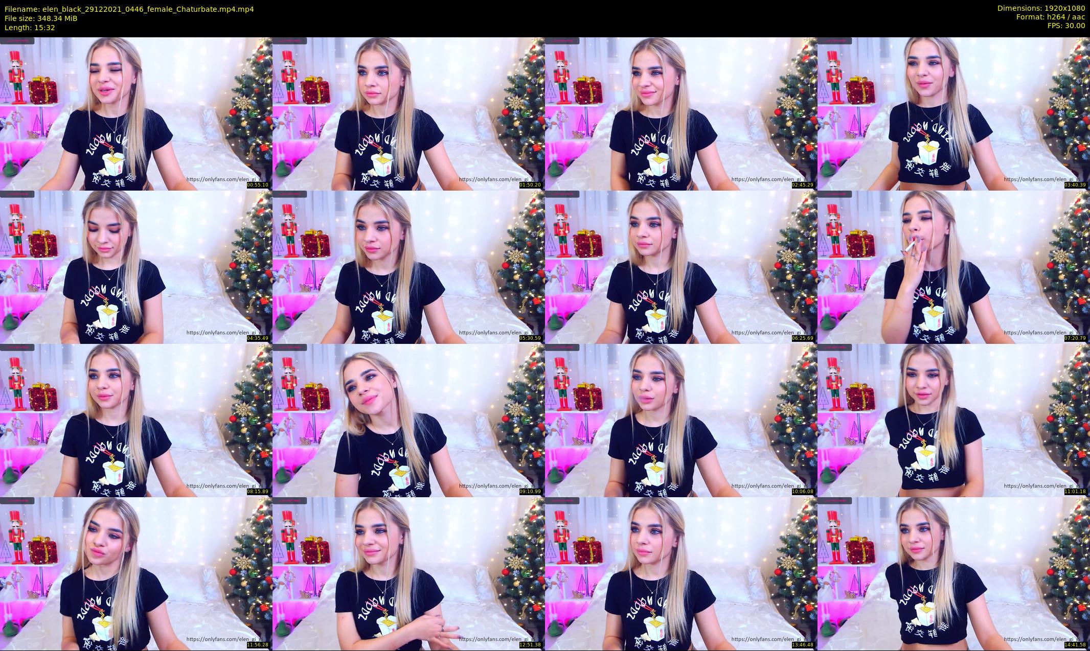 elen_black — 16 minute Chaturbate female cam show recording, 1080p, Dec 29, 2021