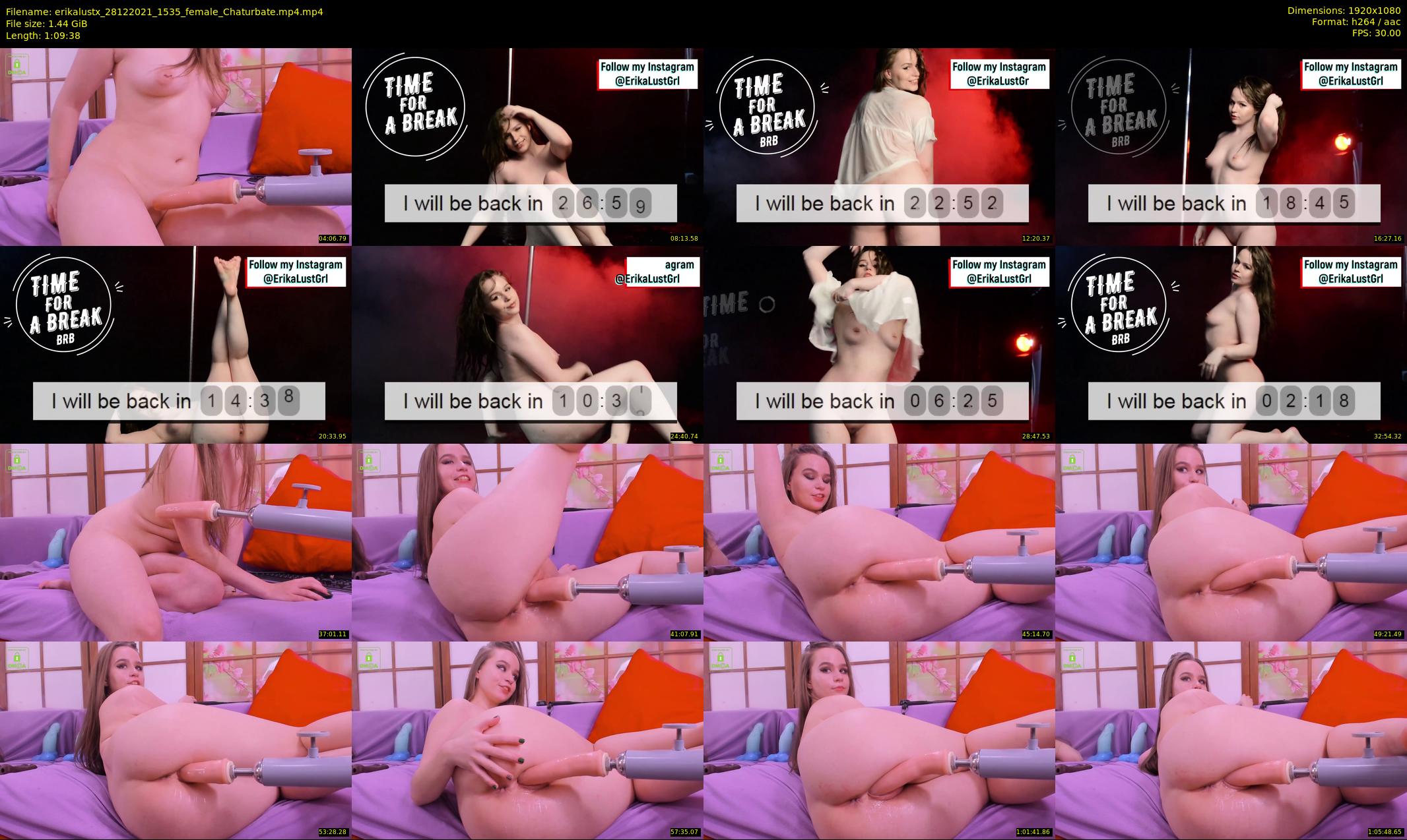erikalustx — 70 minute Chaturbate female cam show recording, 1080p, Dec 28, 2021