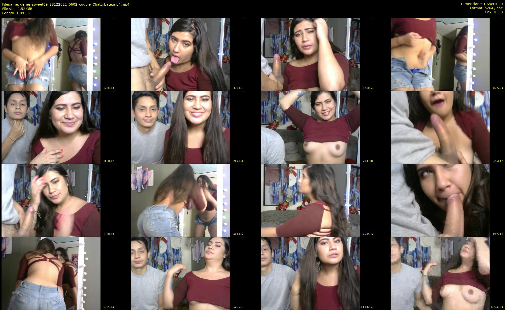 genesissweet69 — 70 minute Chaturbate couple cam show recording, 1080p, Dec 28, 2021