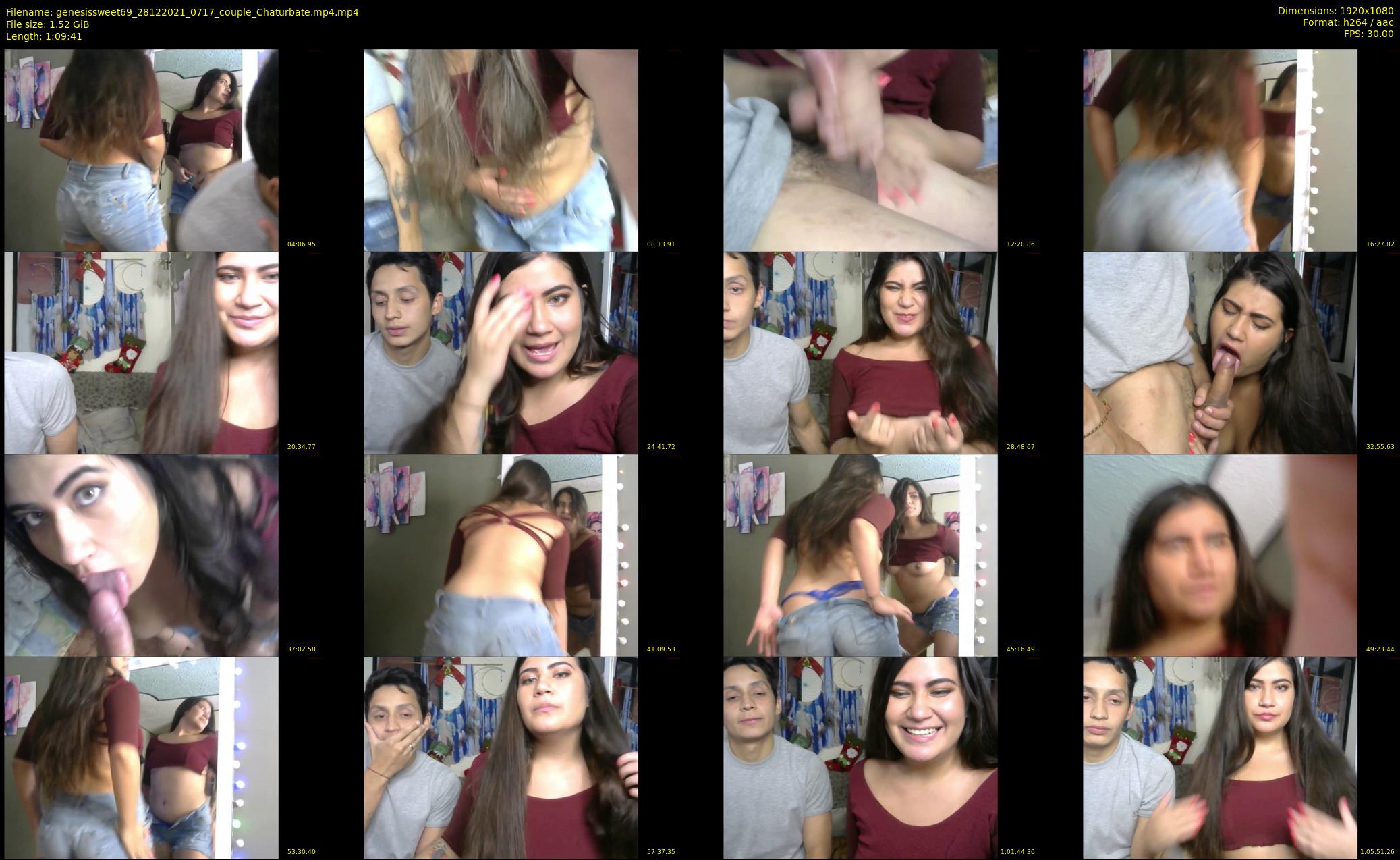 genesissweet69 — 70 minute Chaturbate couple cam show recording, 1080p, Dec 28, 2021