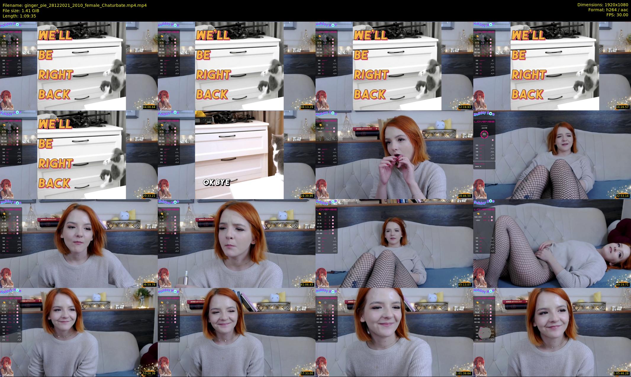 ginger_pie — 70 minute Chaturbate female cam show recording, 1080p, Dec 28, 2021