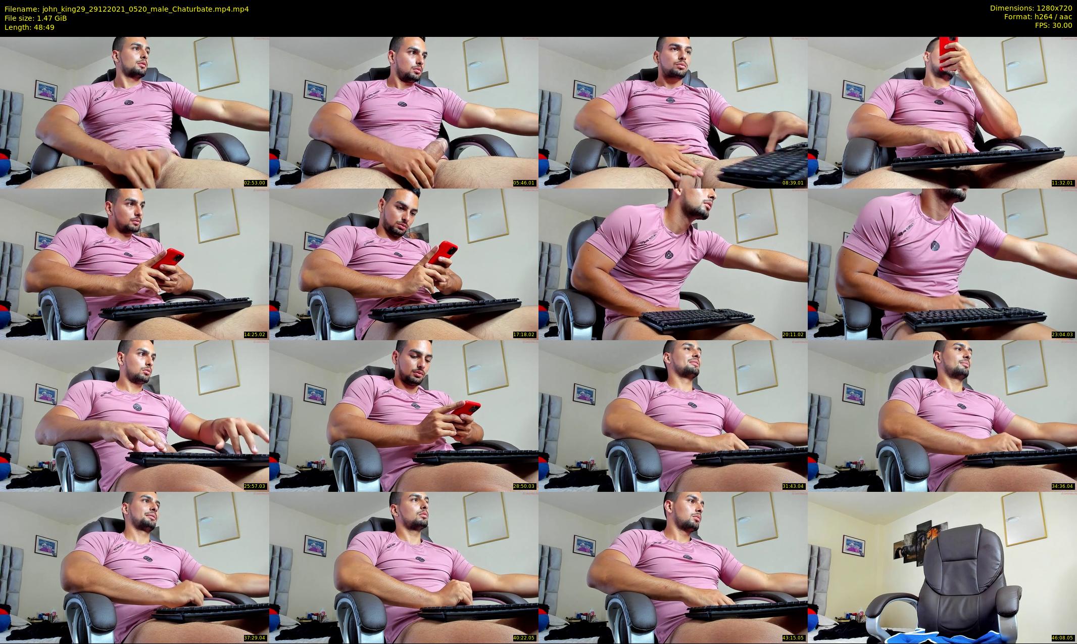 john_king29 — 49 minute Chaturbate male cam show recording, 720p, Dec 29, 2021