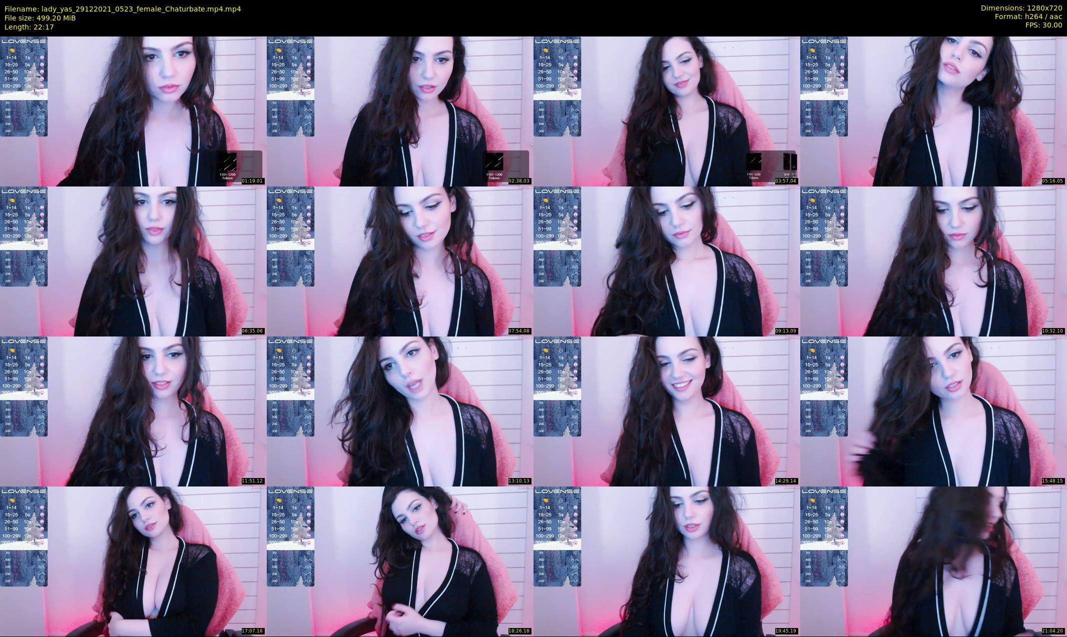 lady_yas — 23 minute Chaturbate female cam show recording, 720p, Dec 29, 2021