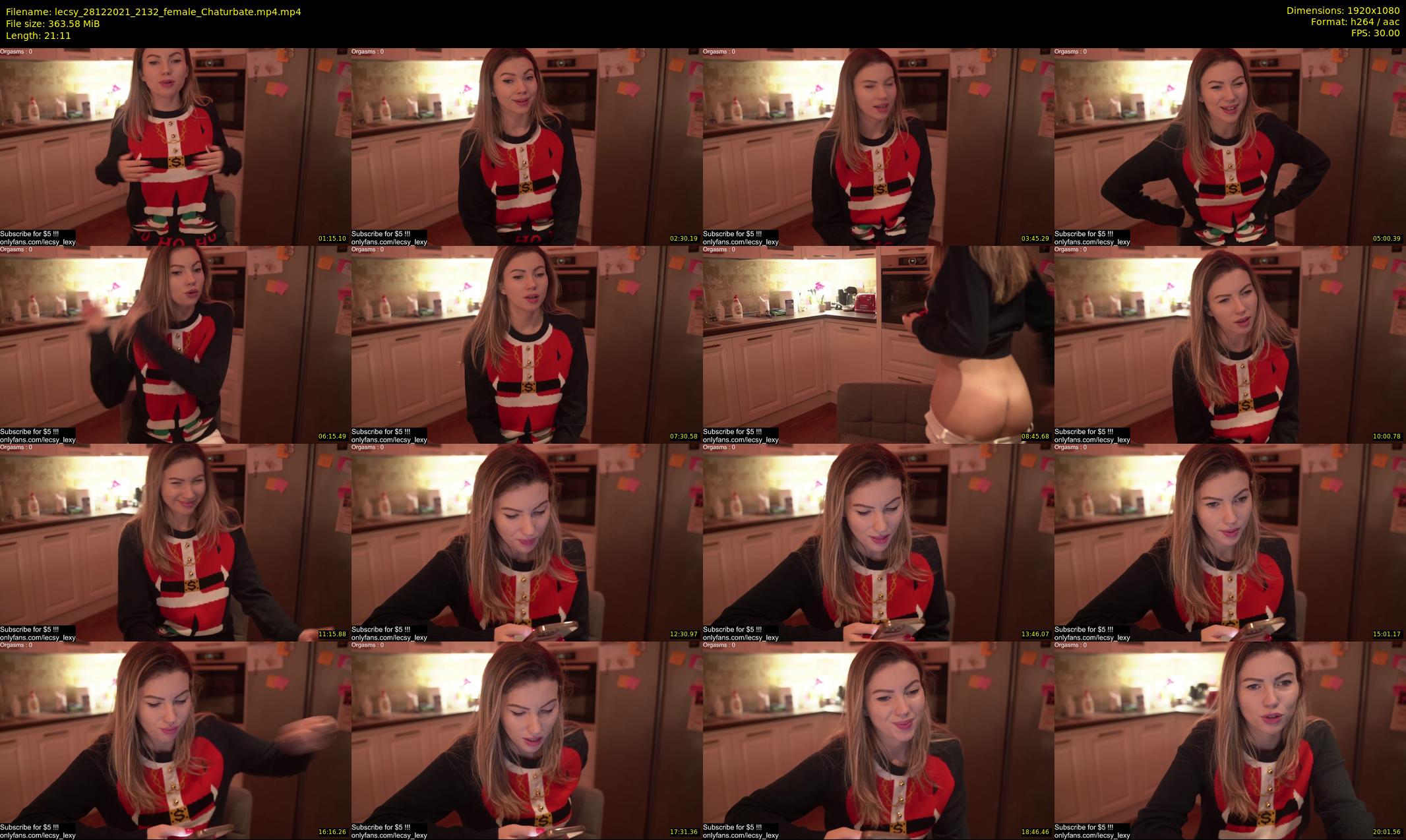 lecsy — 22 minute Chaturbate female cam show recording, 1080p, Dec 28, 2021