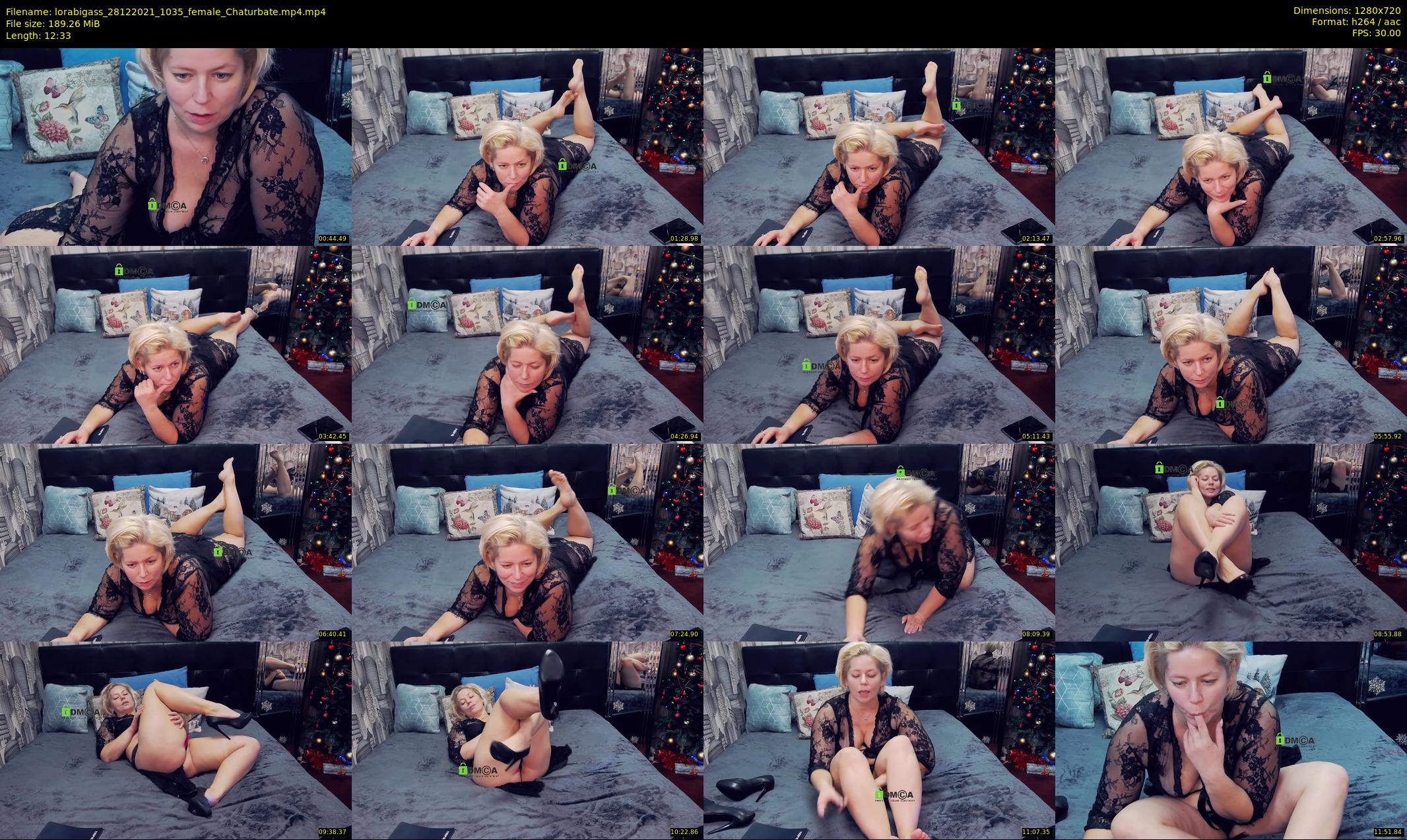 lorabigass — 13 minute Chaturbate female cam show recording, 720p, Dec 28, 2021