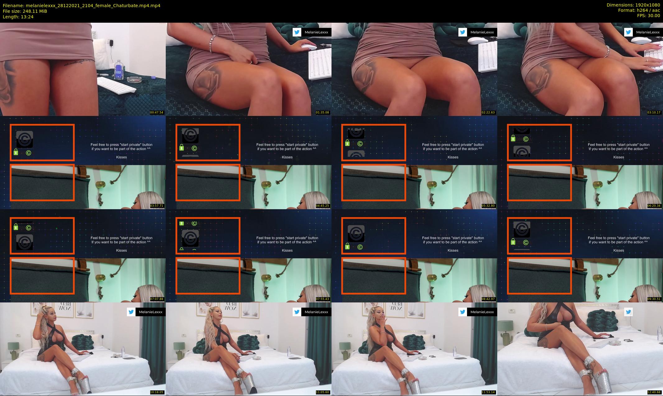 melanielexxx — 14 minute Chaturbate female cam show recording, 1080p, Dec 28, 2021