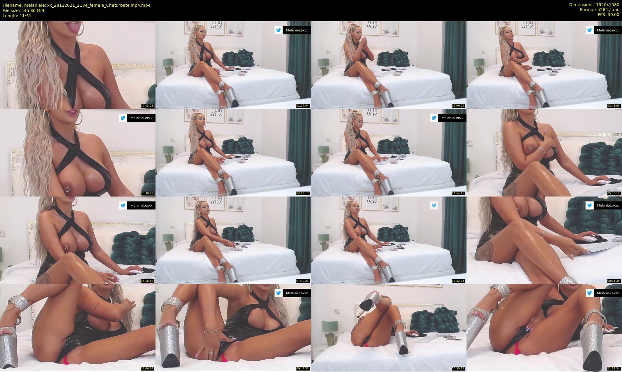 melanielexxx — 12 minute Chaturbate female cam show recording, 1080p, Dec 28, 2021