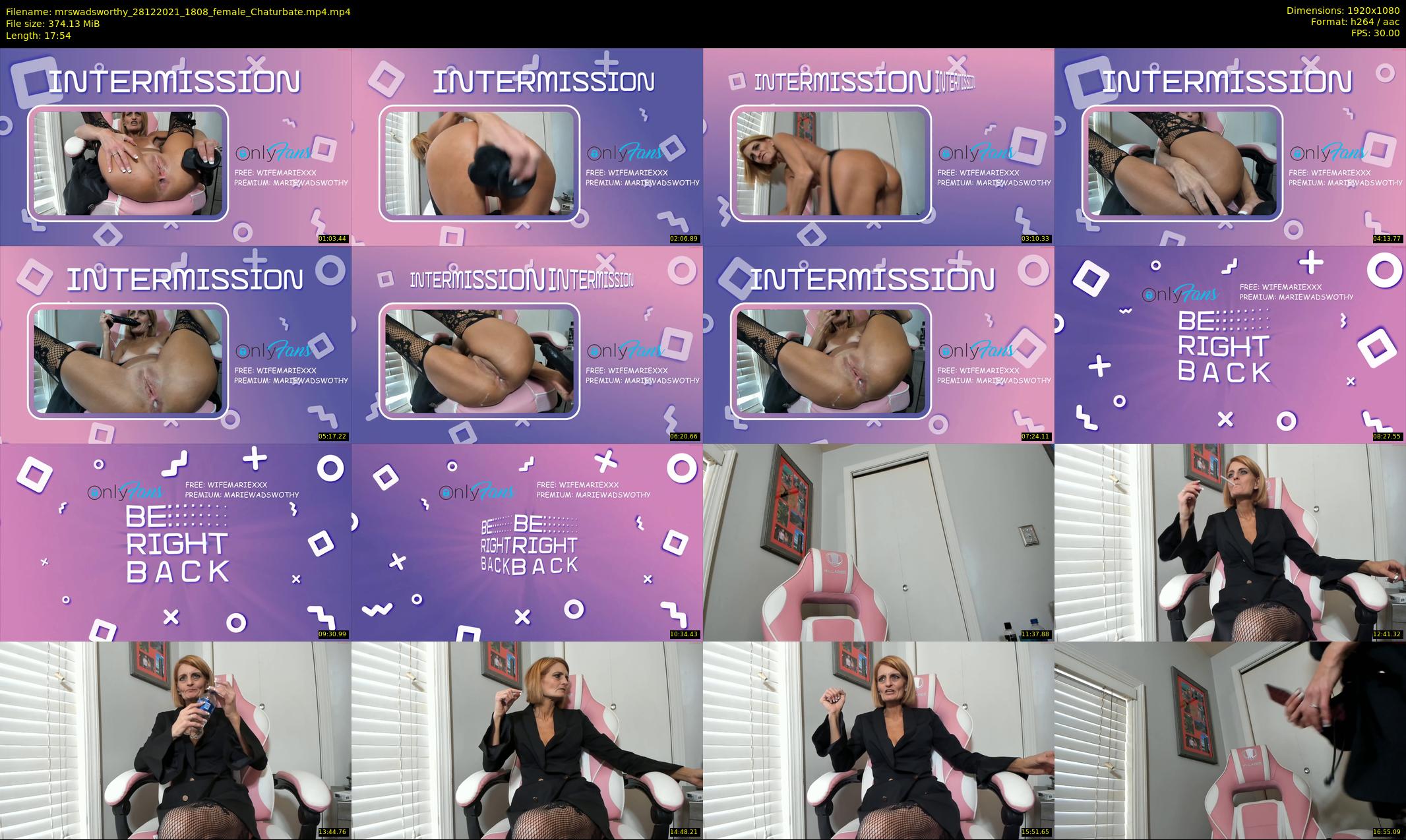 mrswadsworthy — 18 minute Chaturbate female cam show recording, 1080p, Dec 28, 2021
