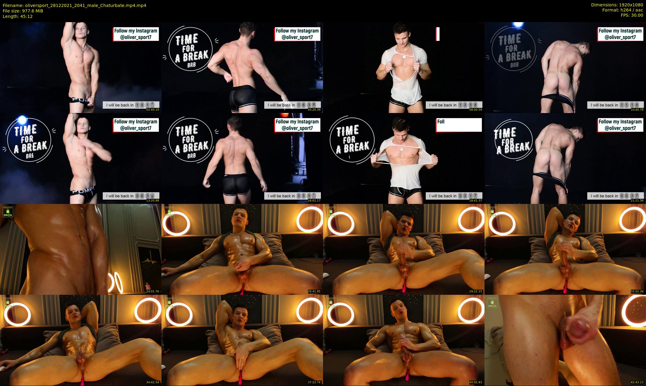 oliversport — 46 minute Chaturbate male cam show recording, 1080p, Dec 28, 2021