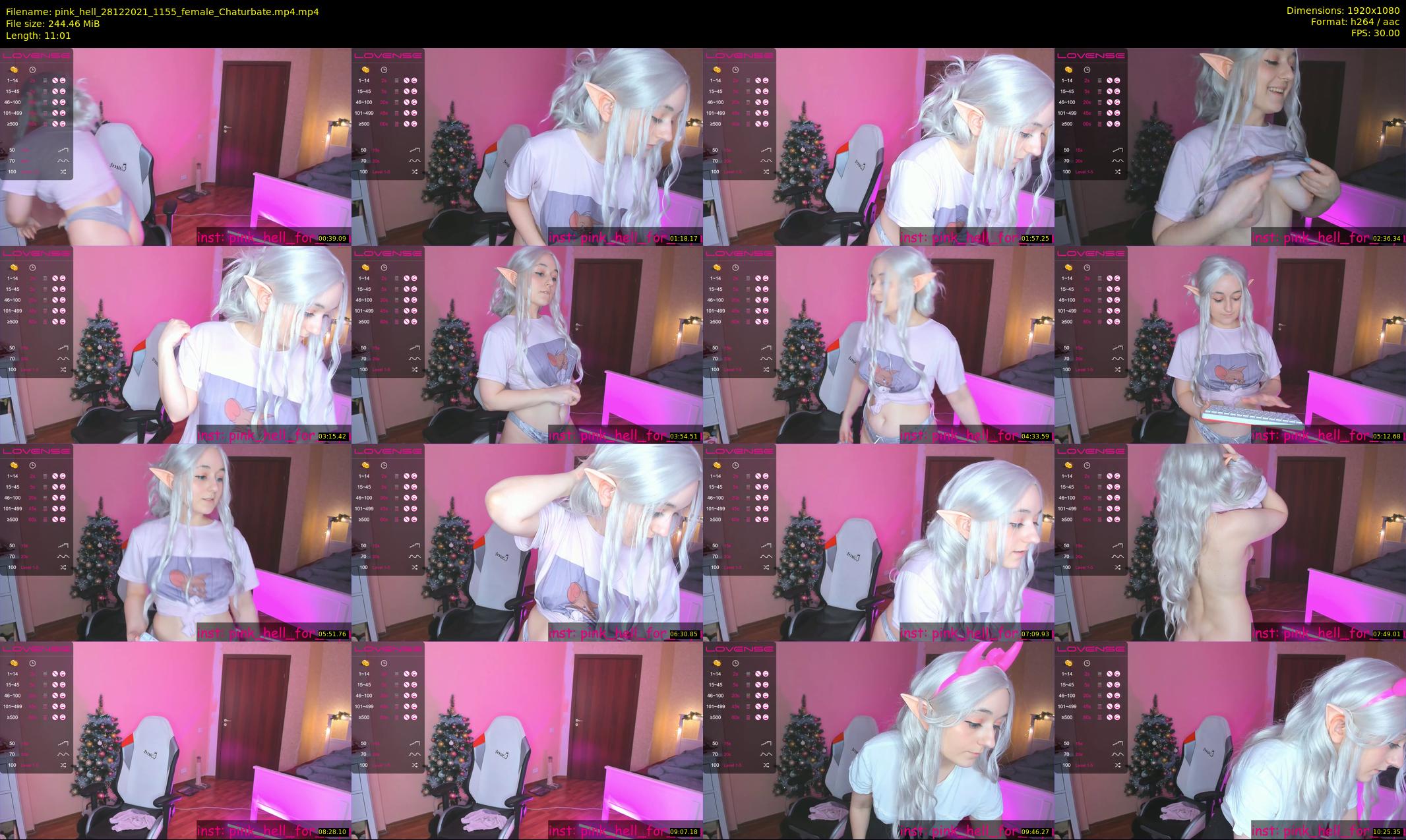 pink_hell — 12 minute Chaturbate female cam show recording, 1080p, Dec 28, 2021