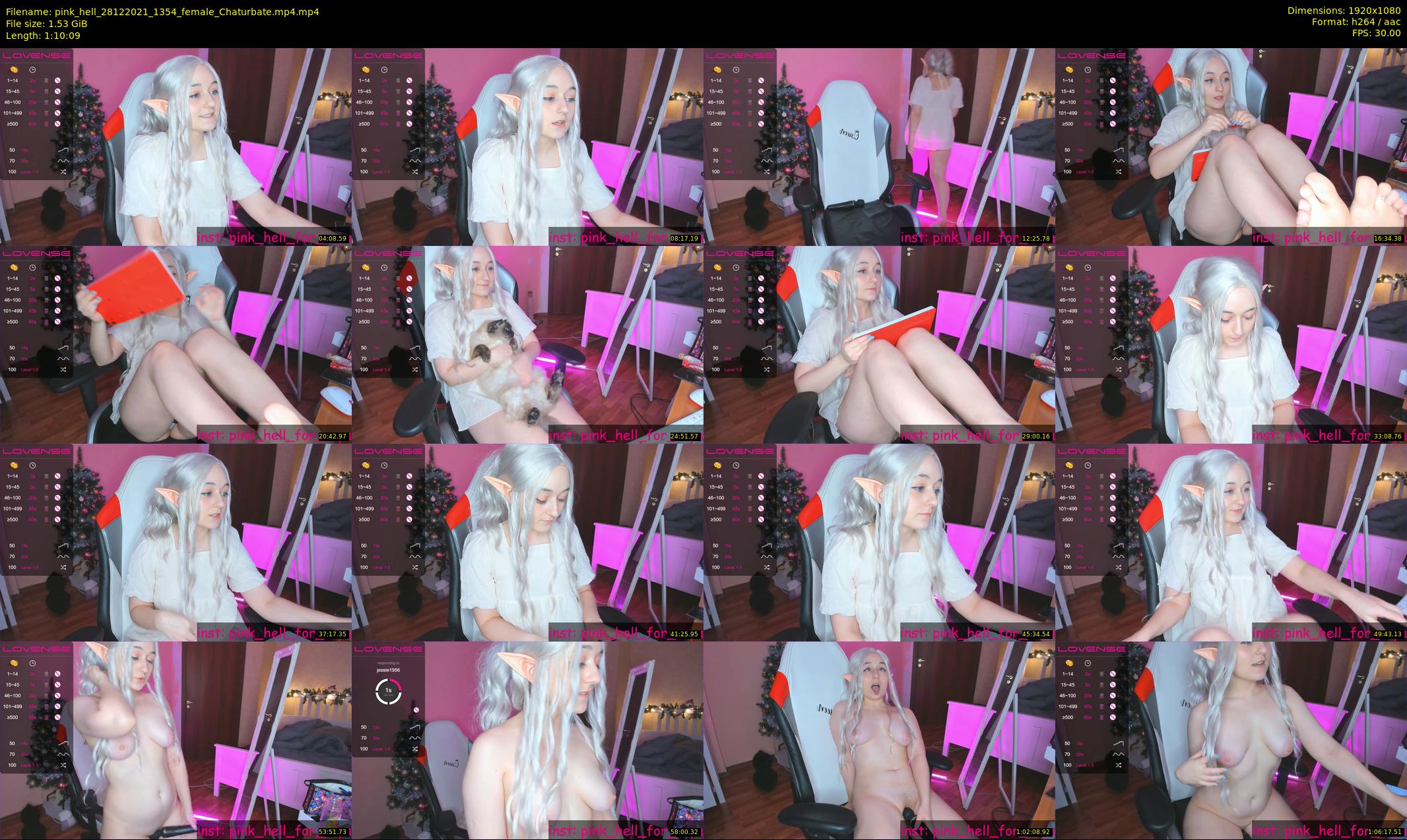 pink_hell — 71 minute Chaturbate female cam show recording, 1080p, Dec 28, 2021
