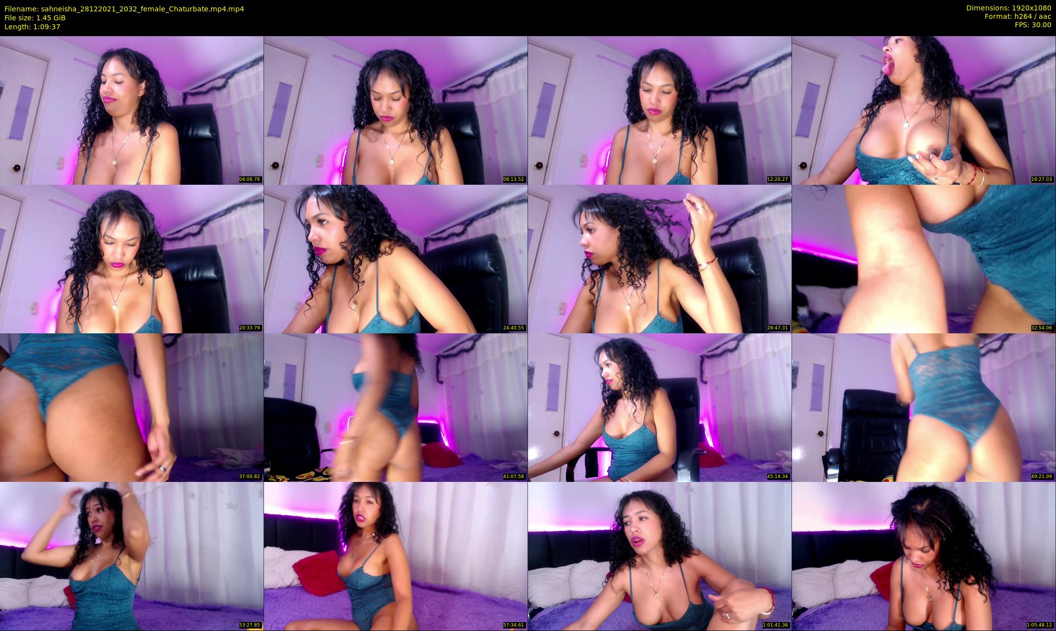 sahneisha — 70 minute Chaturbate female cam show recording, 1080p, Dec 28, 2021