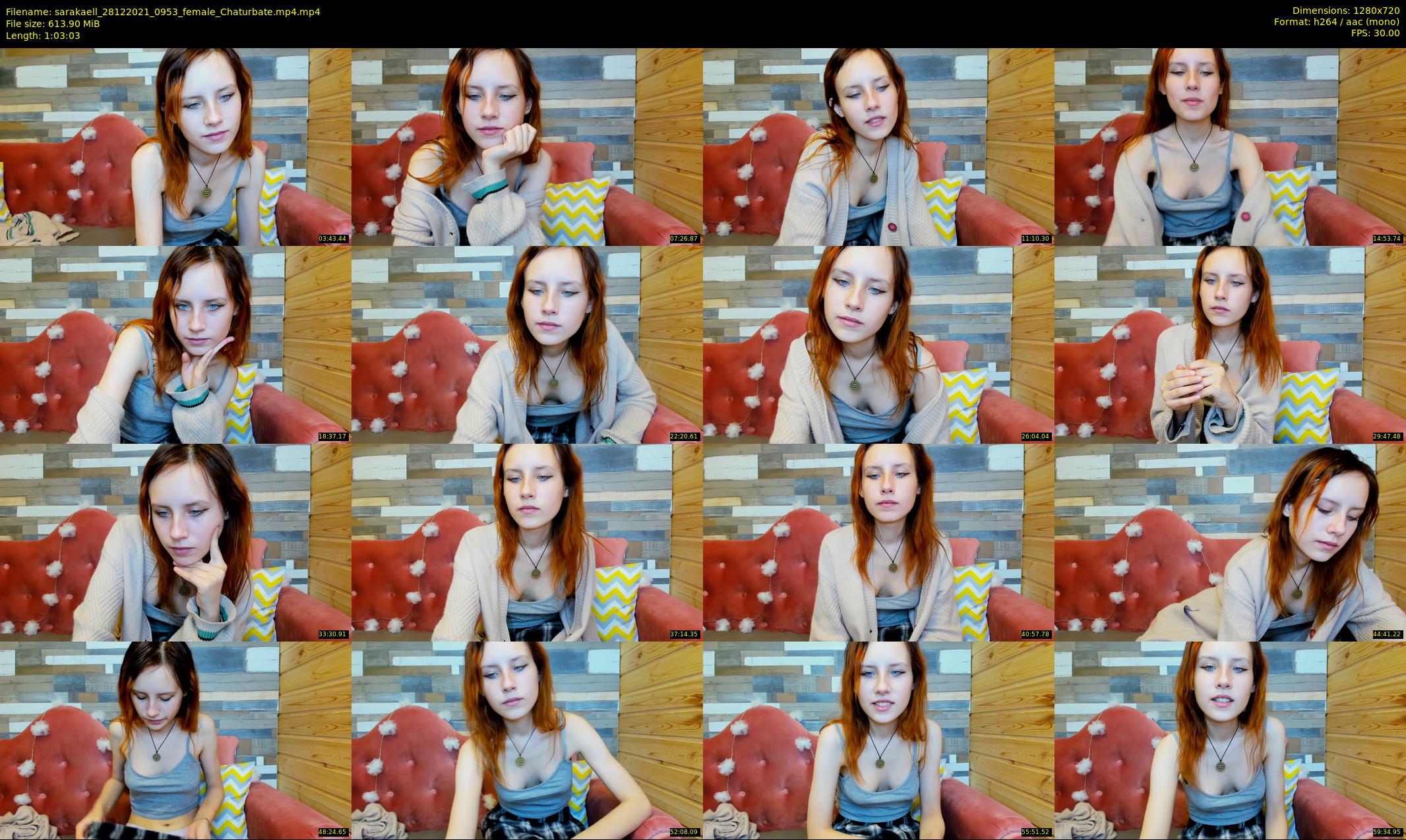 sarakaell — 64 minute Chaturbate female cam show recording, 720p, Dec 28, 2021