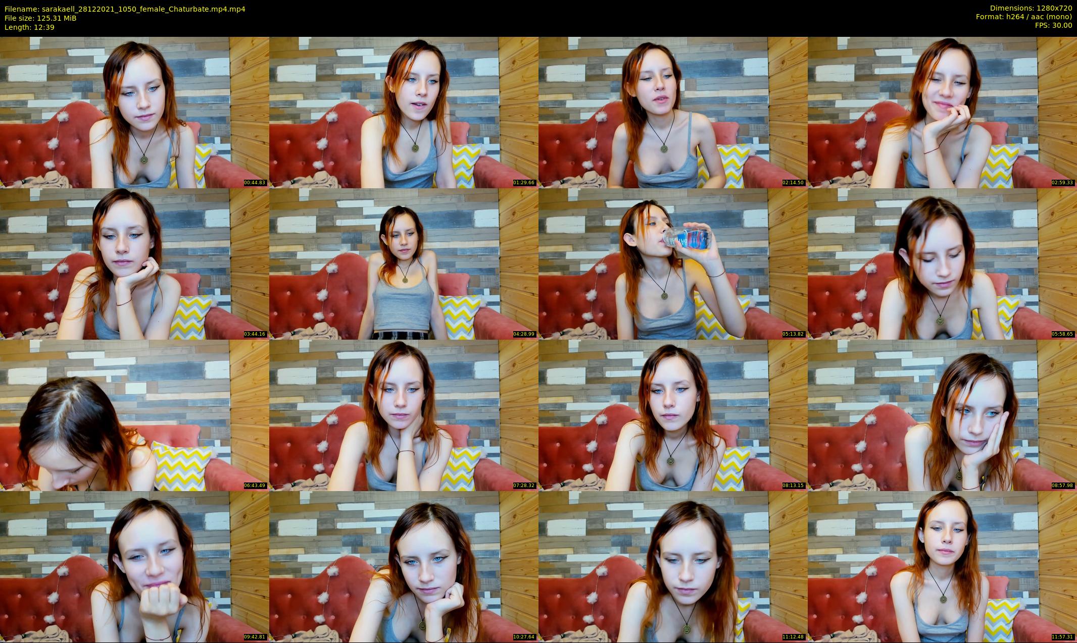 sarakaell — 13 minute Chaturbate female cam show recording, 720p, Dec 28, 2021
