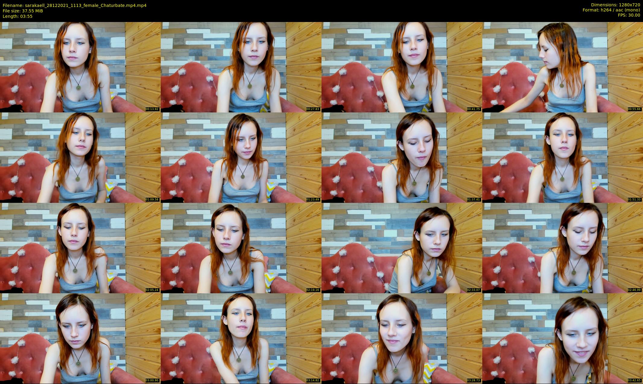 sarakaell — 4 minute Chaturbate female cam show recording, 720p, Dec 28, 2021