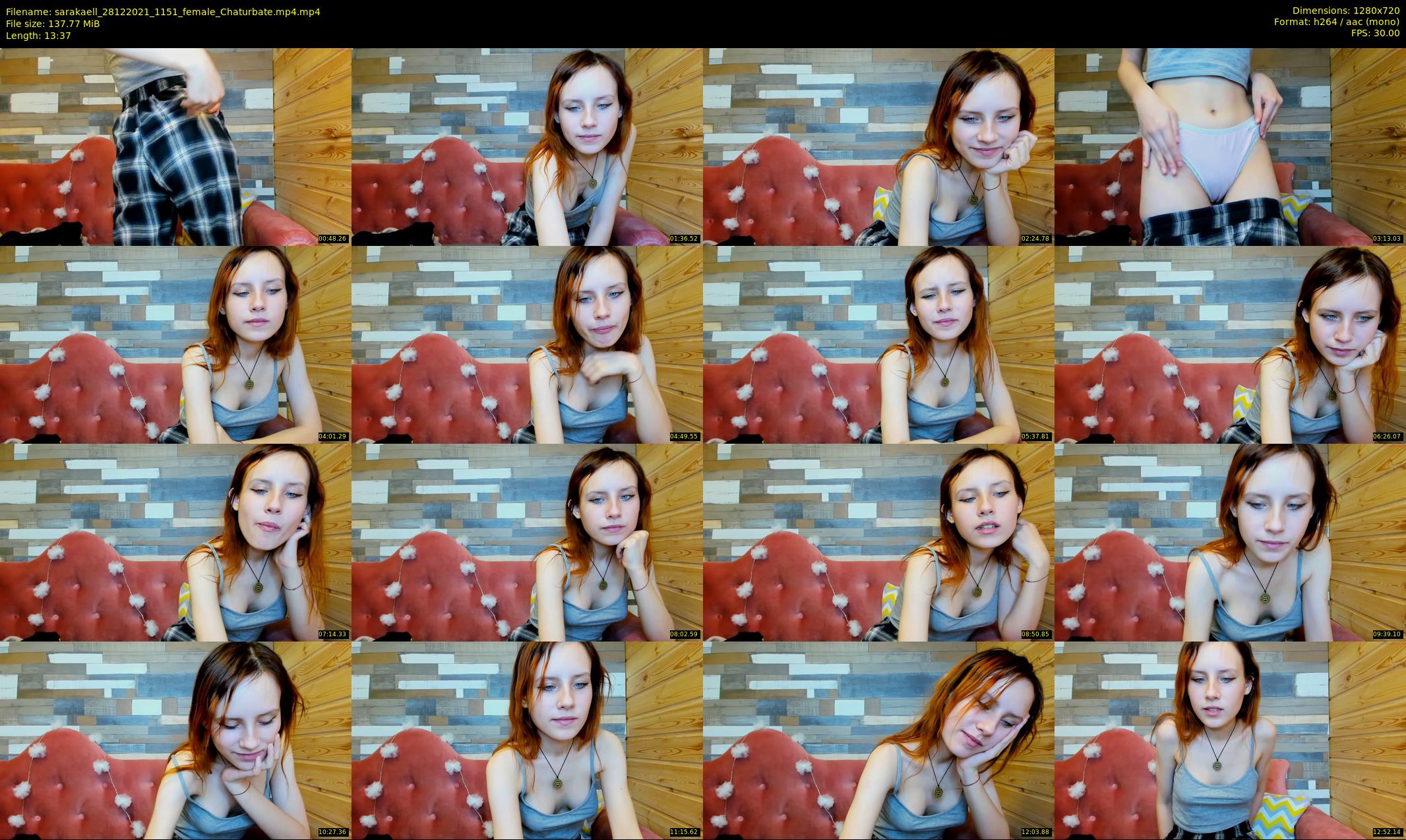 sarakaell — 14 minute Chaturbate female cam show recording, 720p, Dec 28, 2021