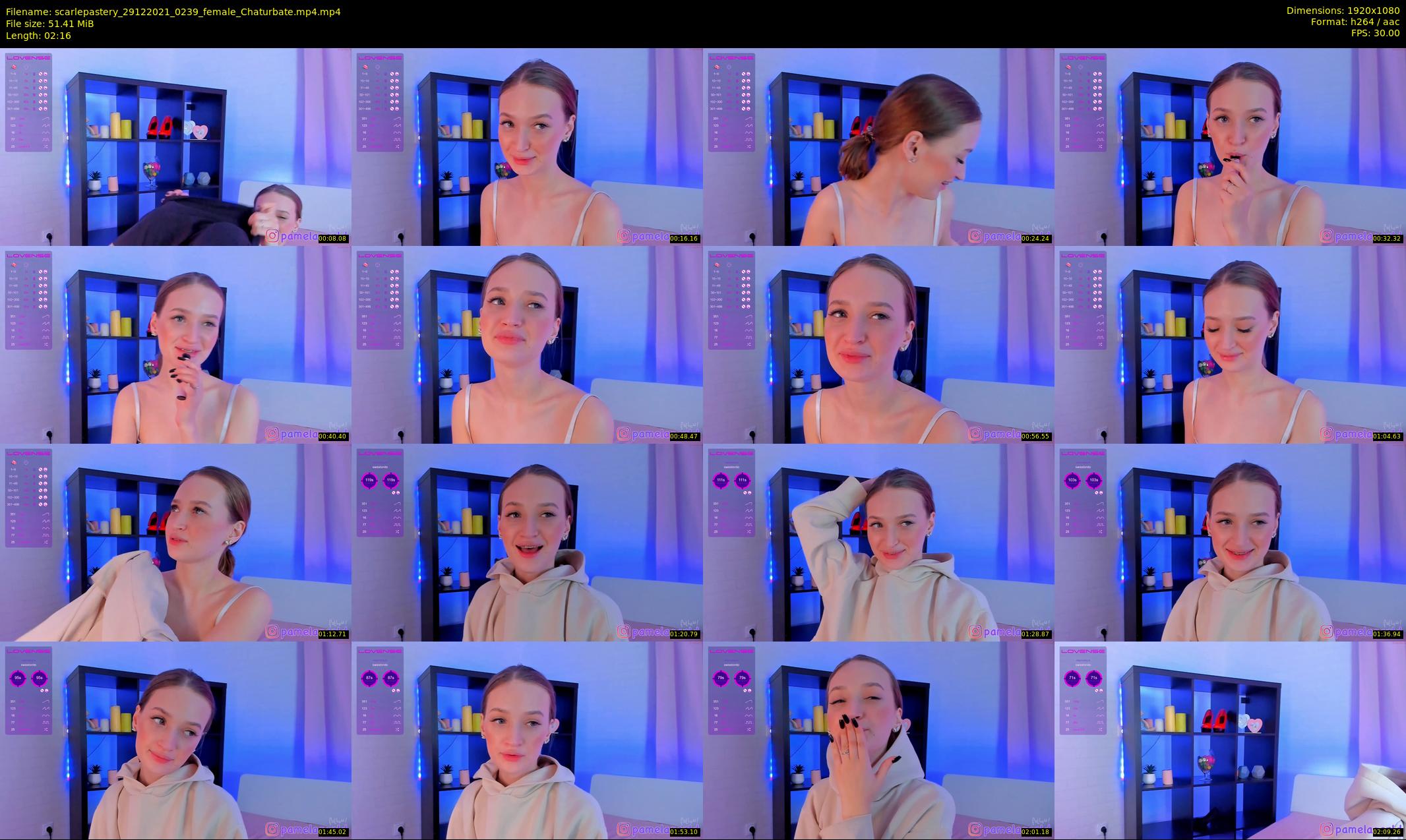 scarlepastery — 3 minute Chaturbate couple cam show recording, 1080p, Dec 29, 2021