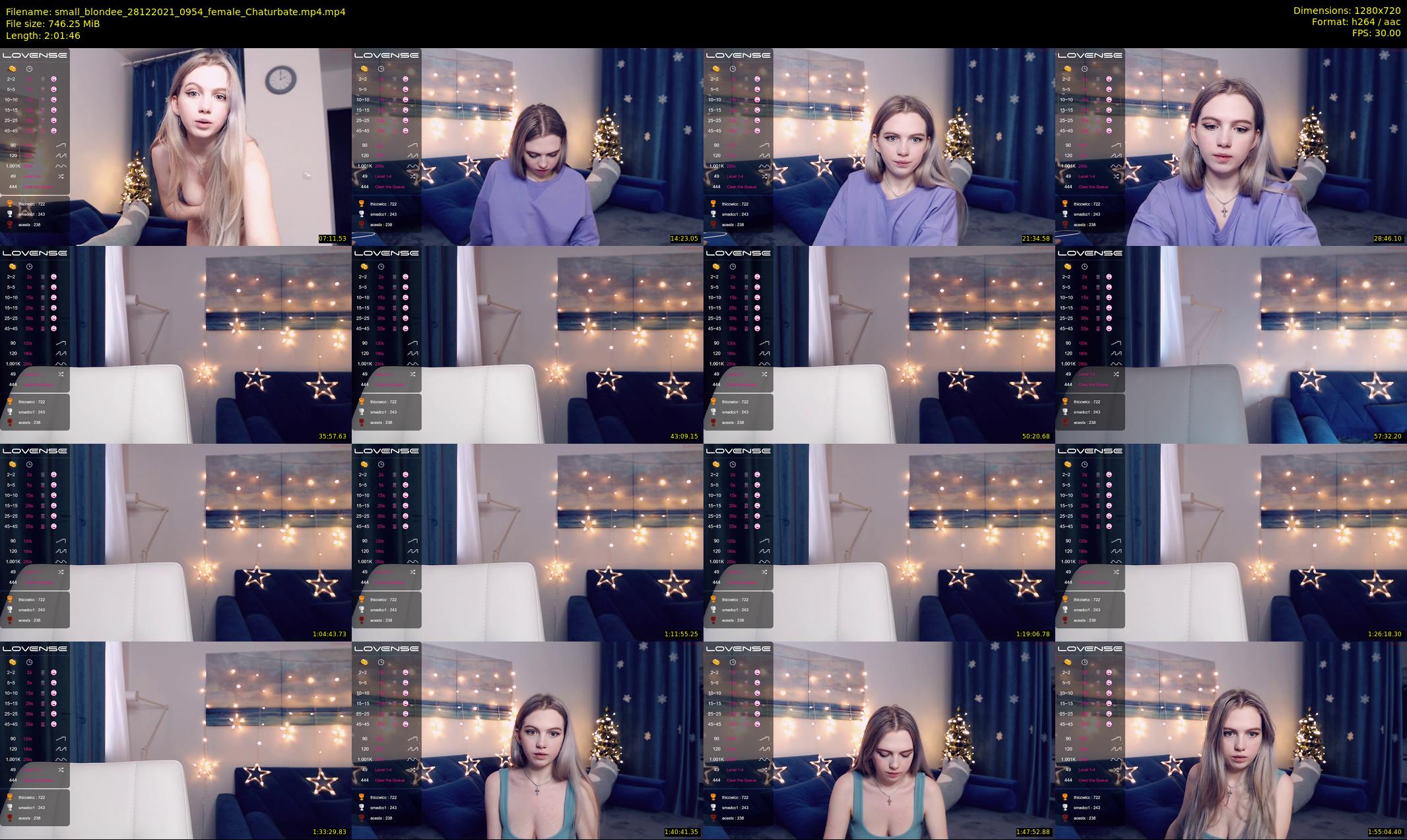 small_blondee — 122 minute Chaturbate female cam show recording, 720p, Dec 28, 2021