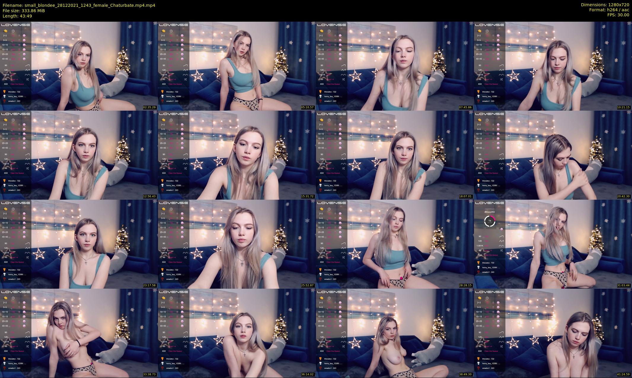 small_blondee — 44 minute Chaturbate female cam show recording, 720p, Dec 28, 2021