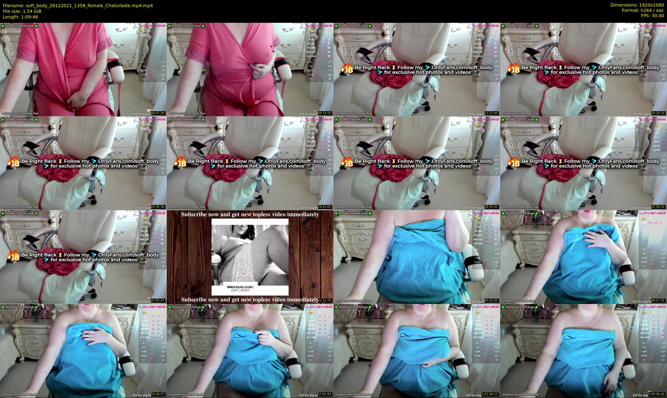 soft_body — 70 minute Chaturbate female cam show recording, 1080p, Dec 28, 2021