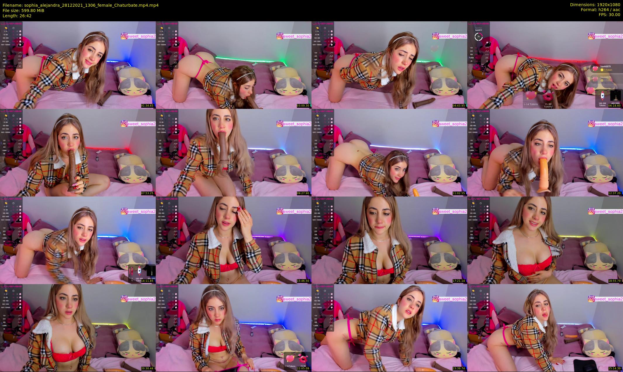 sophia_alejandra — 27 minute Chaturbate female cam show recording, 1080p, Dec 28, 2021
