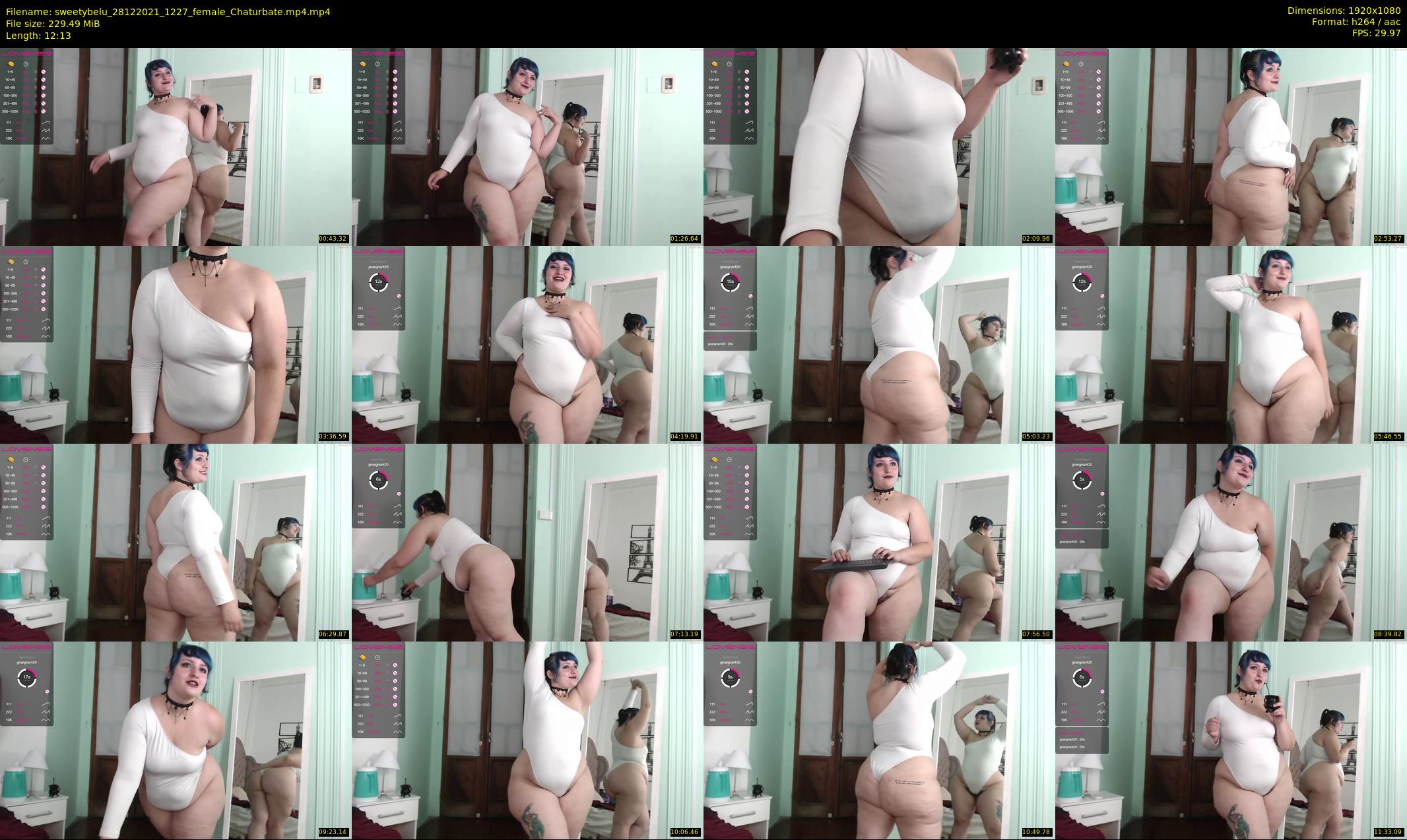 sweetybelu — 13 minute Chaturbate female cam show recording, 1080p, Dec 28, 2021