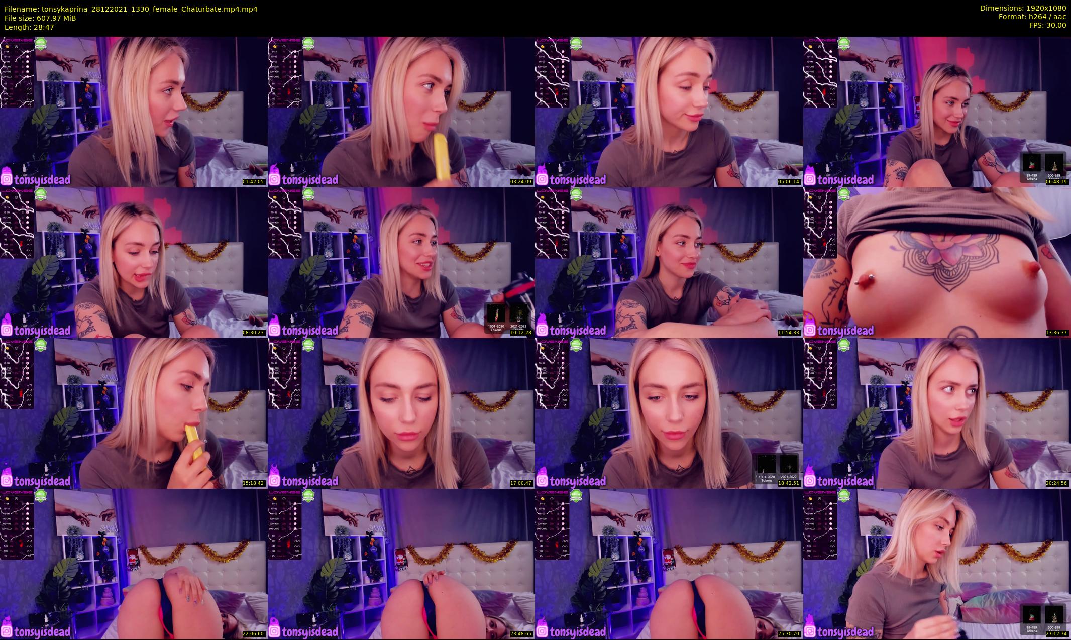 tonsykaprina — 29 minute Chaturbate couple cam show recording, 1080p, Dec 28, 2021