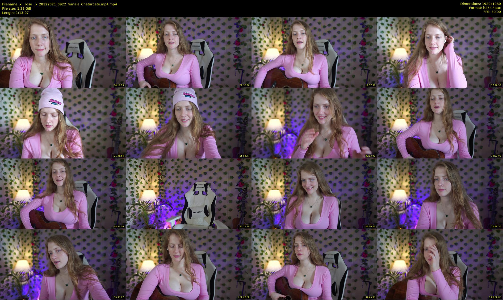 x__rose__x — 74 minute Chaturbate female cam show recording, 1080p, Dec 28, 2021