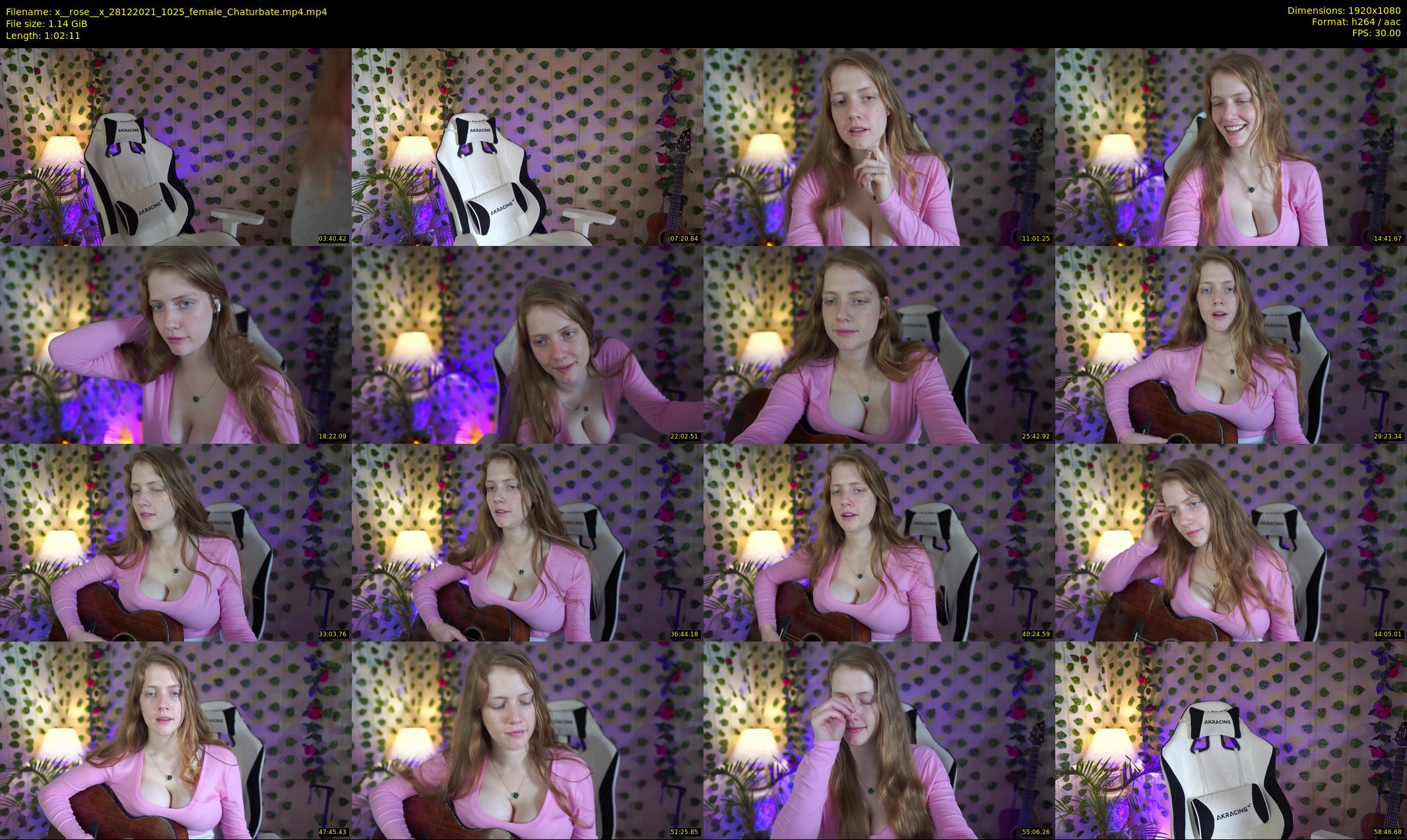 x__rose__x — 63 minute Chaturbate female cam show recording, 1080p, Dec 28, 2021