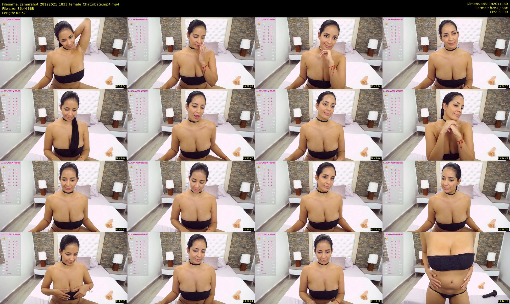 zamarahot — 4 minute Chaturbate female cam show recording, 1080p, Dec 28, 2021