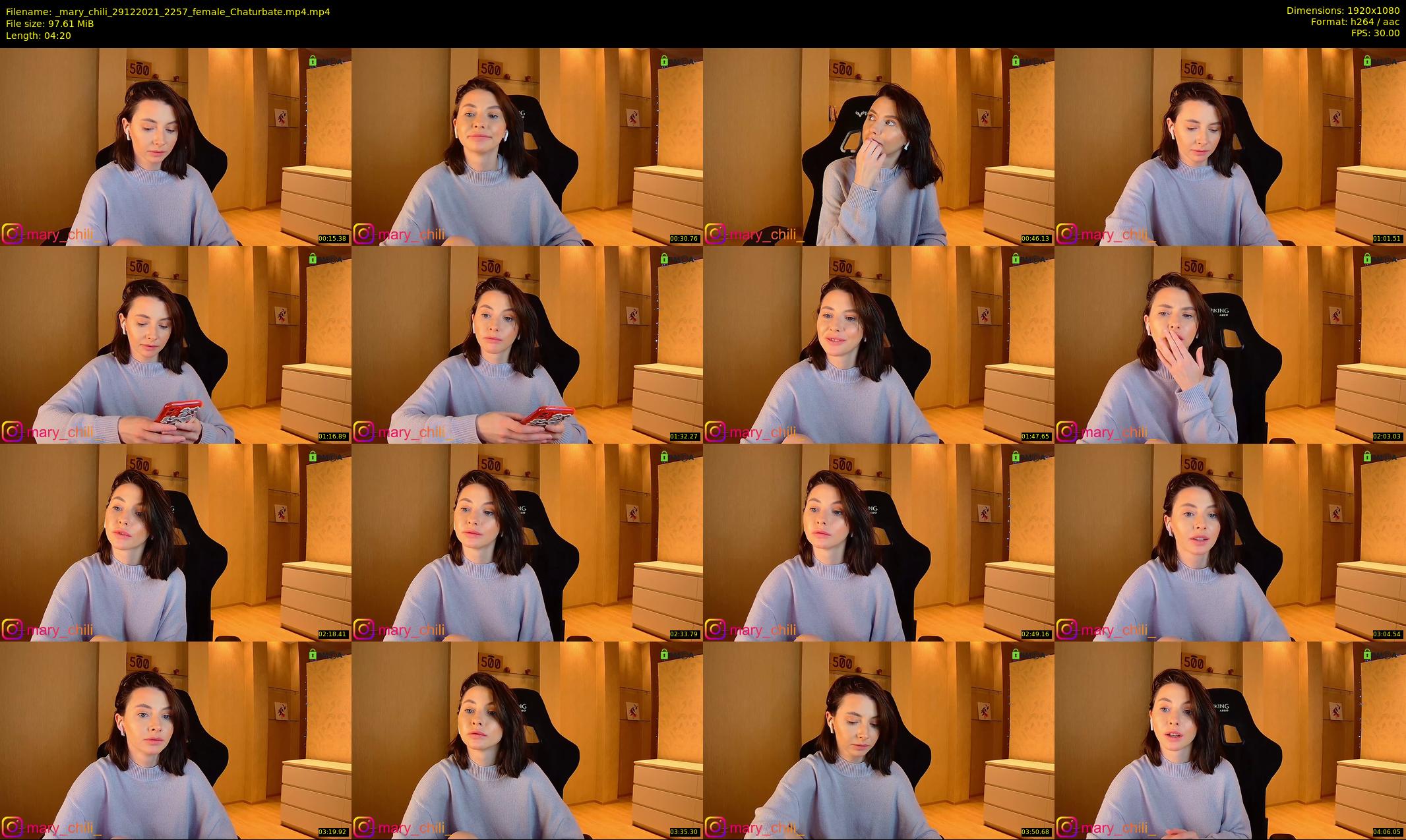 _mary_chili — 5 minute Chaturbate female cam show recording, 1080p, Dec 29, 2021