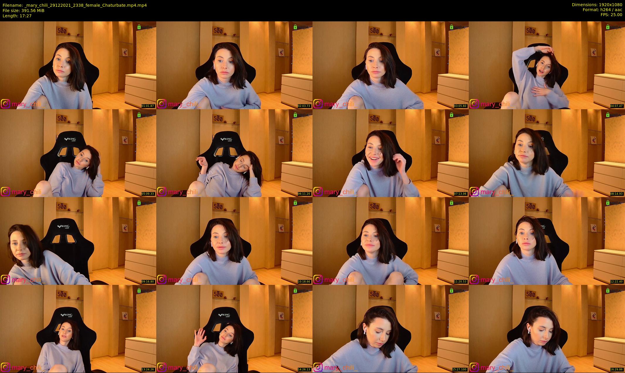 _mary_chili — 18 minute Chaturbate female cam show recording, 1080p, Dec 29, 2021
