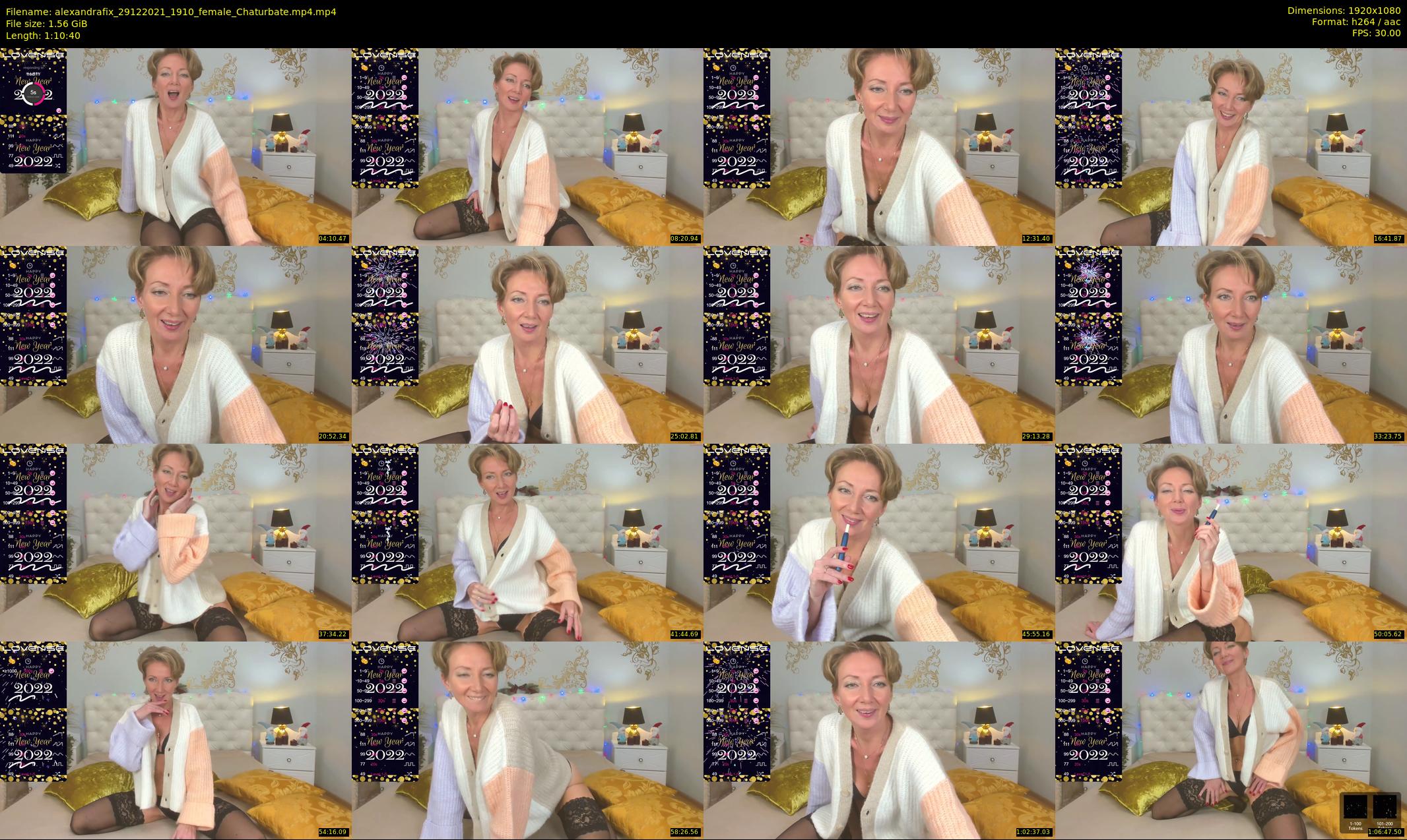 alexandrafix — 71 minute Chaturbate female cam show recording, 1080p, Dec 29, 2021