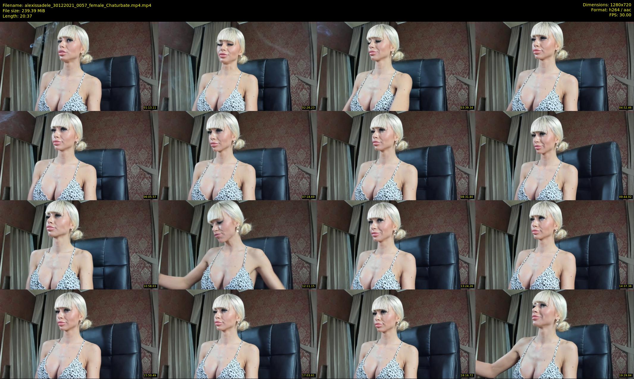 alexissadele — 21 minute Chaturbate female cam show recording, 720p, Dec 30, 2021