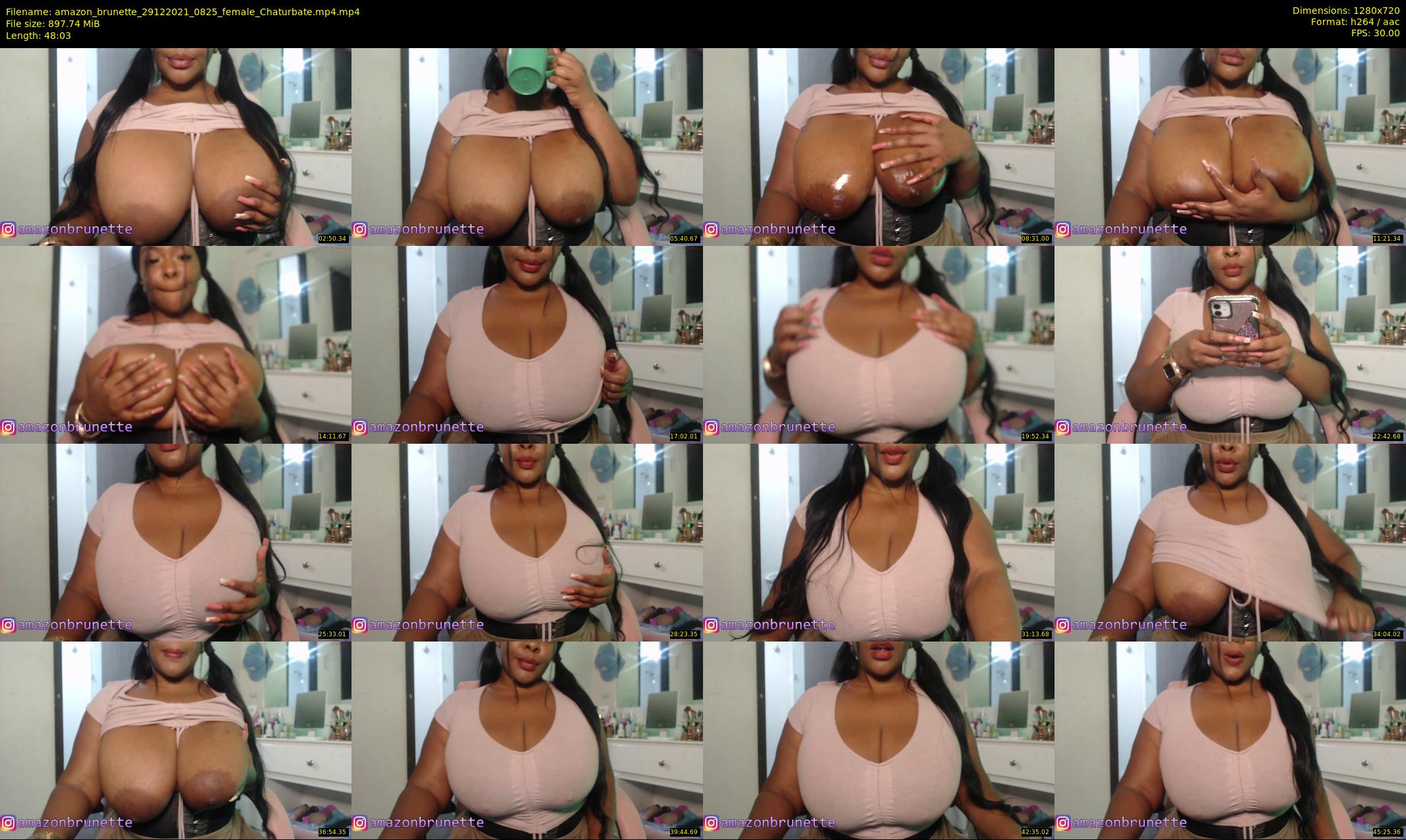 amazon_brunette — 49 minute Chaturbate female cam show recording, 720p, Dec 29, 2021