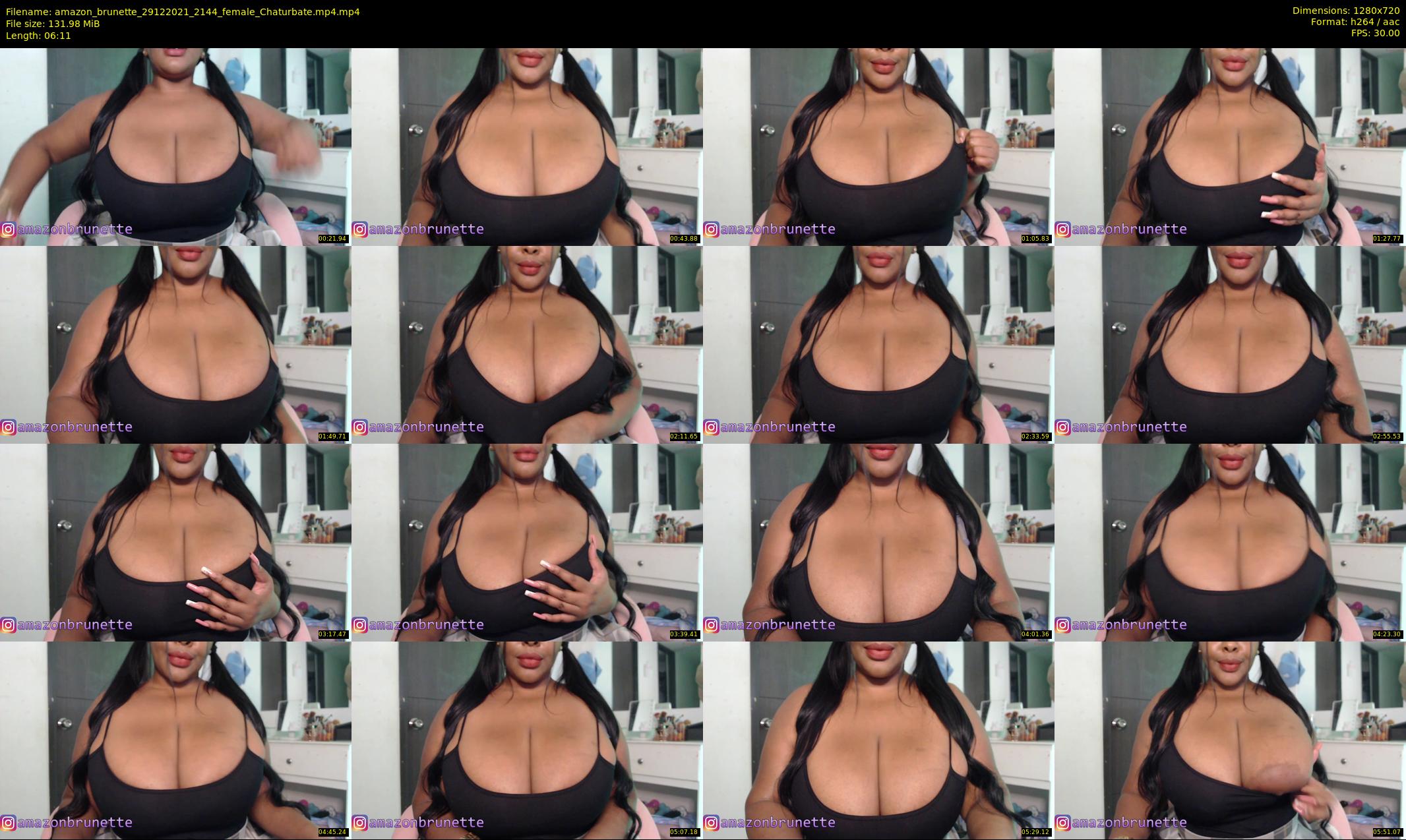 amazon_brunette — 7 minute Chaturbate female cam show recording, 720p, Dec 29, 2021