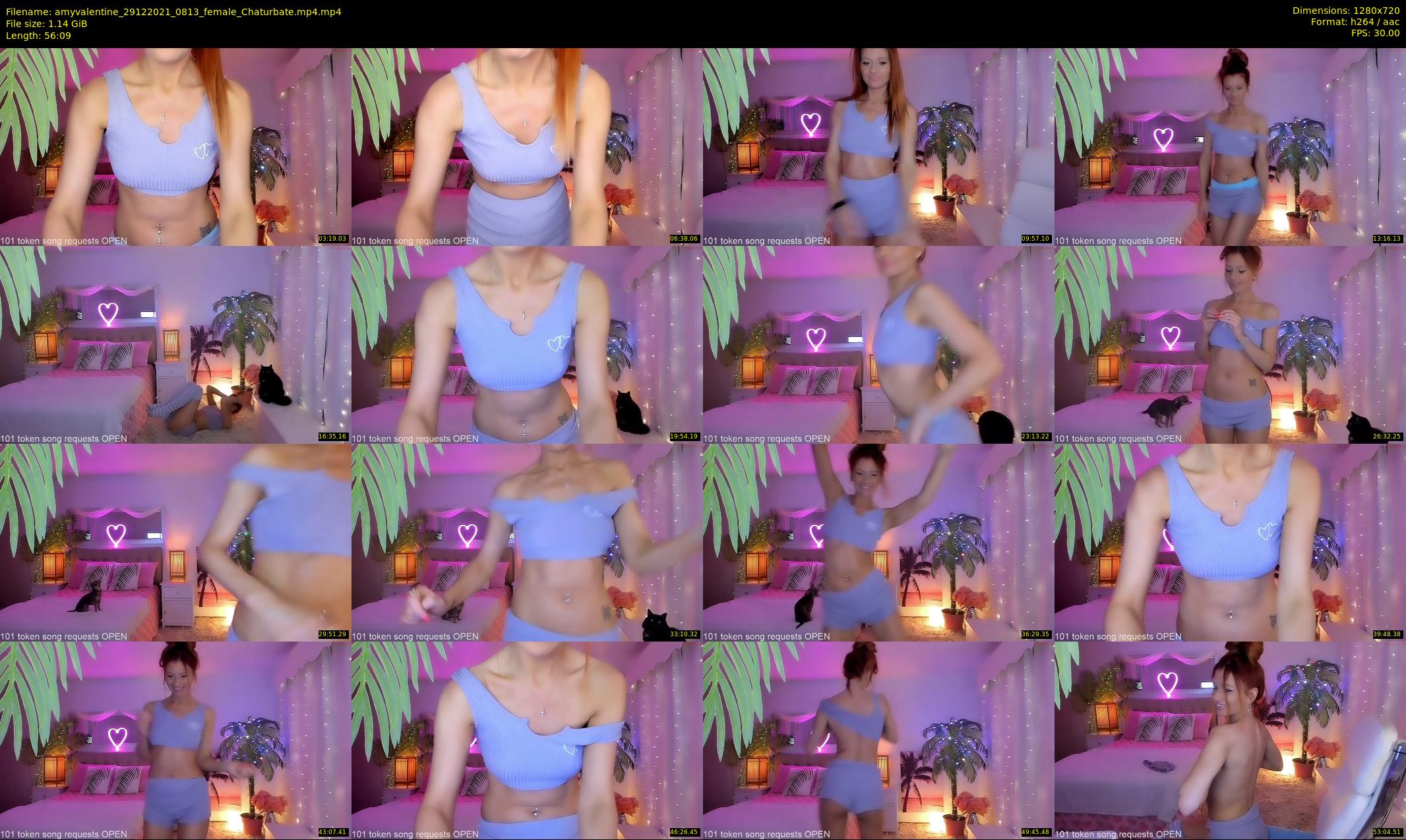 amyvalentine — 57 minute Chaturbate female cam show recording, 720p, Dec 29, 2021