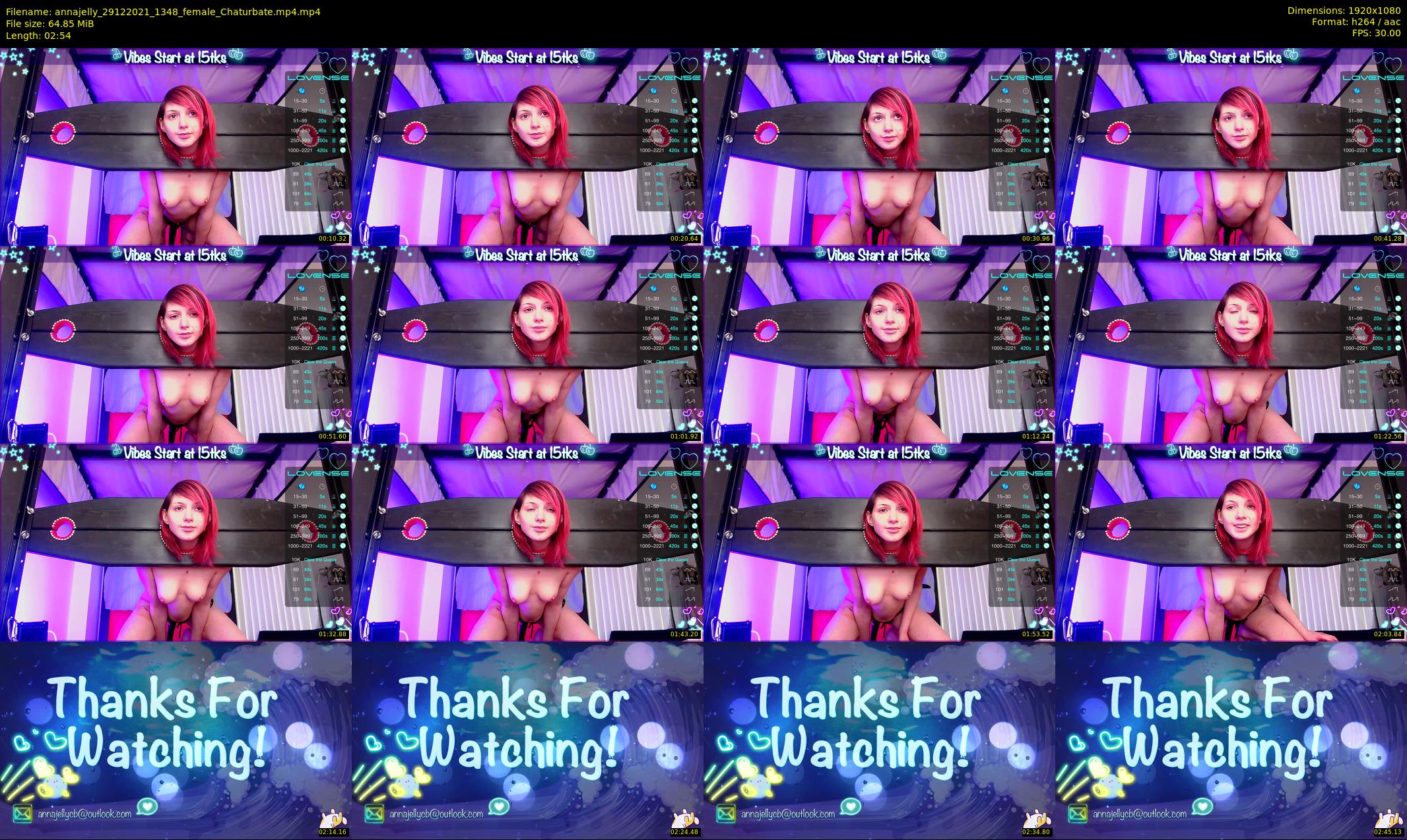 annajelly — 3 minute Chaturbate couple cam show recording, 1080p, Dec 29, 2021