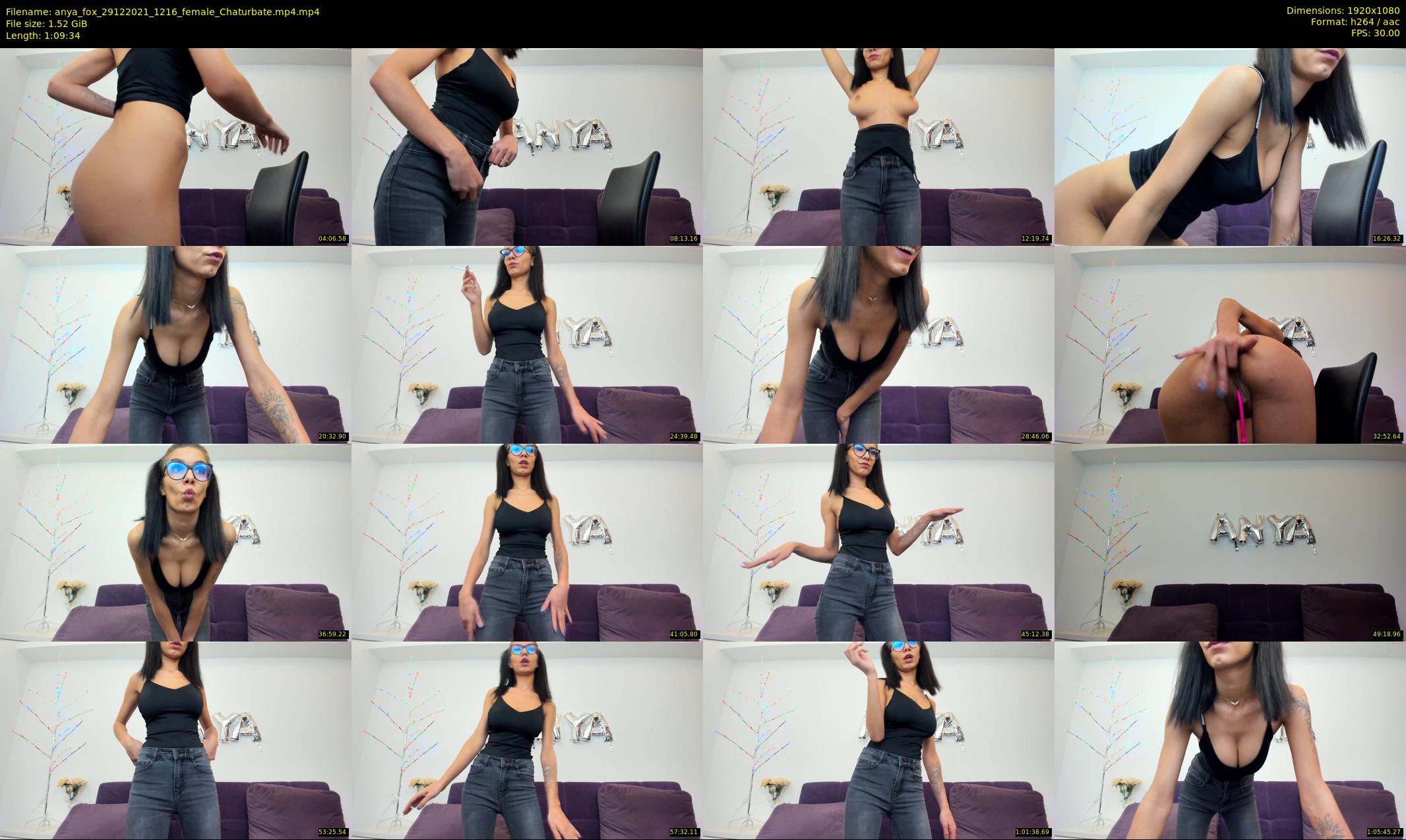 anya_fox — 70 minute Chaturbate female cam show recording, 1080p, Dec 29, 2021